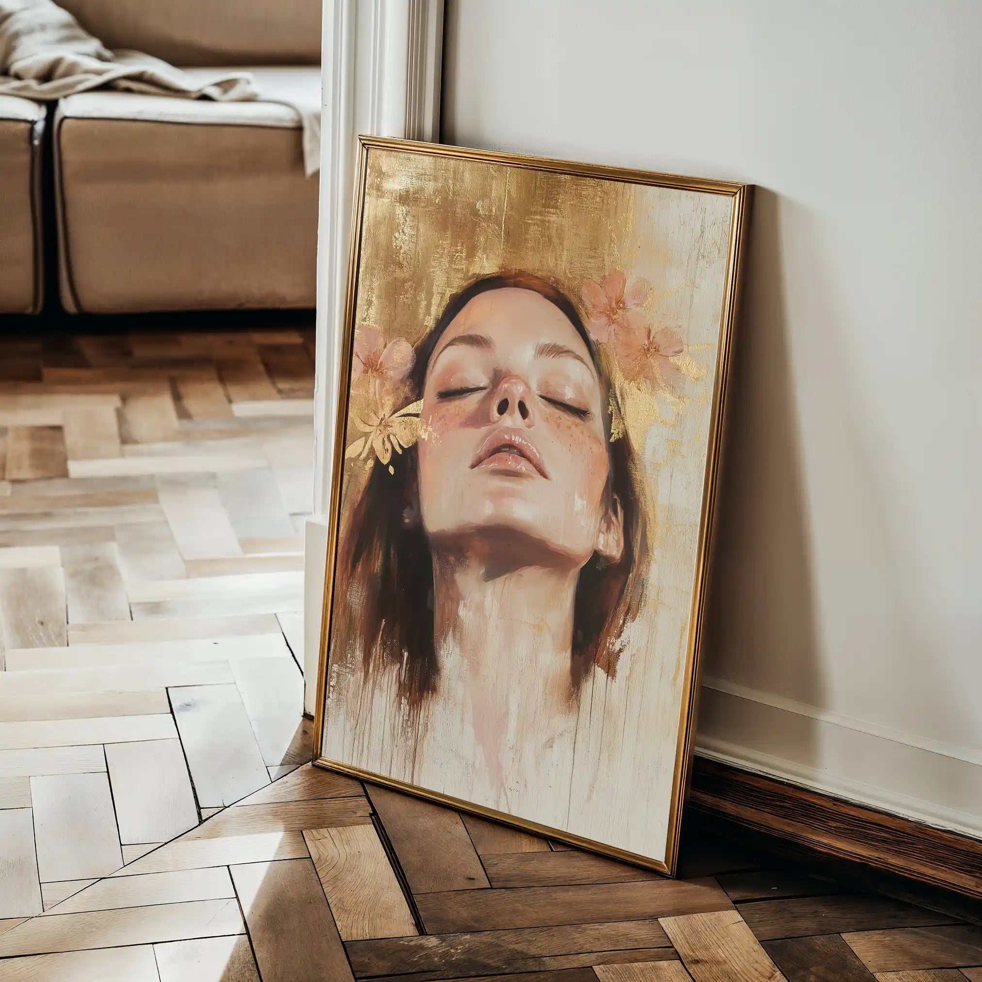 Portrait 187 Canvas Art 90 x 60 cm / Stretched on hidden frame