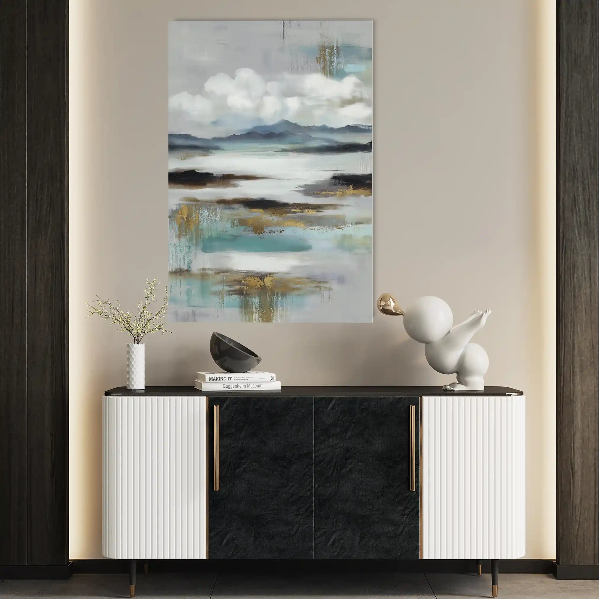 Abstract 1871 Canvas Art 60 x 40 cm / Stretched on hidden frame