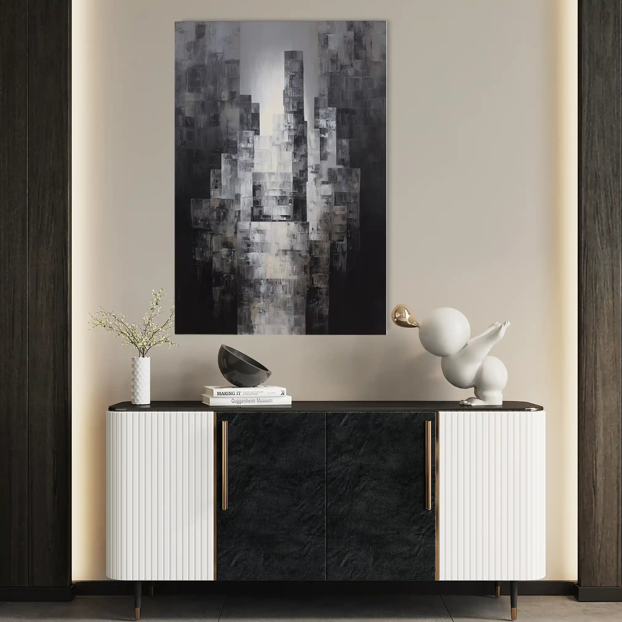 Abstract 1874 Canvas Art 60 x 40 cm / Stretched on hidden frame