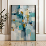 Abstract 1877 Canvas Art 60 x 40 cm / Stretched on hidden frame