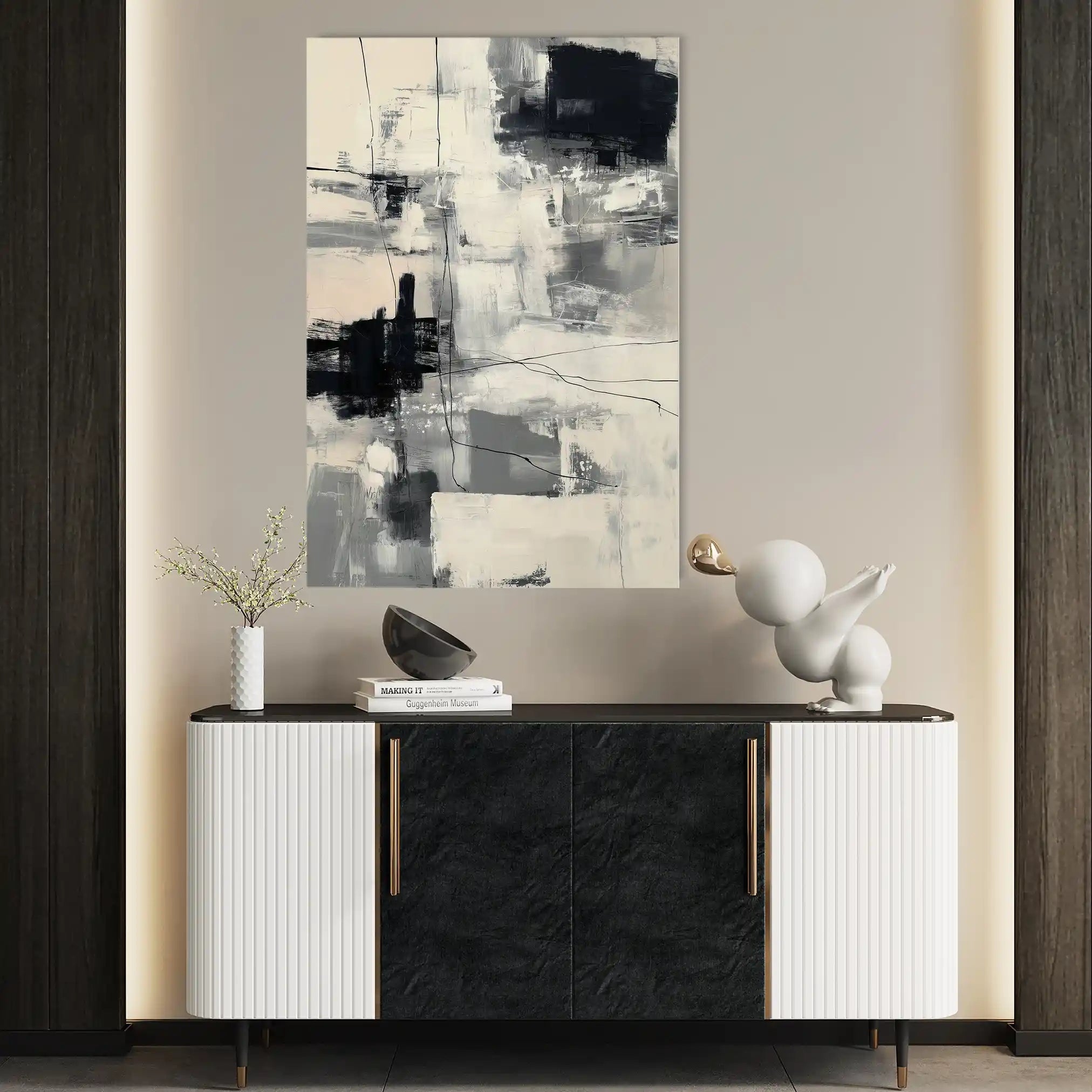 Abstract 1879 Canvas Art 60 x 40 cm / Stretched on hidden frame