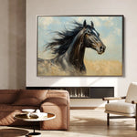 Horses 188 Canvas Art 90 x 60 cm / Stretched on hidden frame