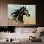 Horses 188 Canvas Art 90 x 60 cm / Stretched on hidden frame