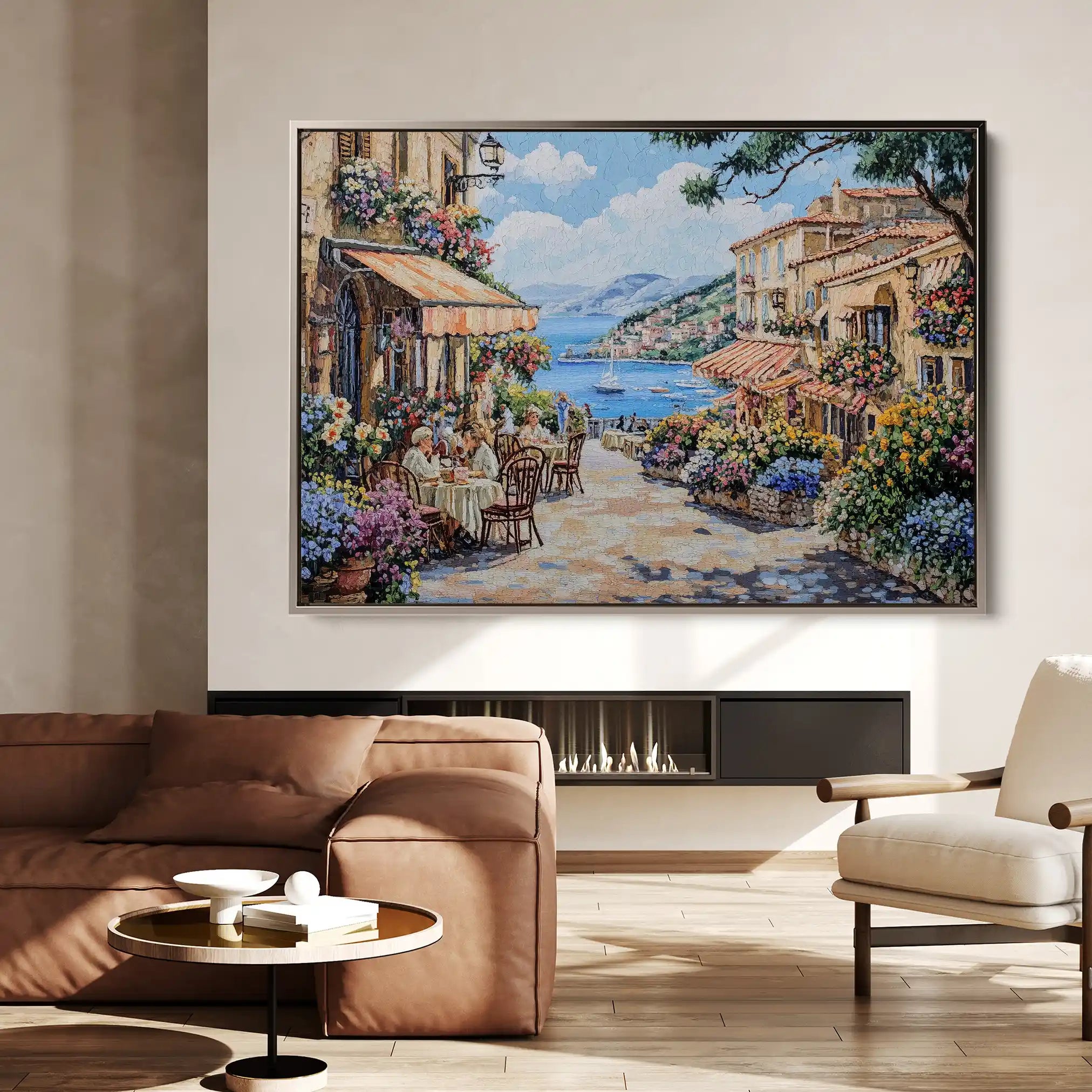 Landscape 188 Canvas Art 90 x 60 cm / Stretched on hidden frame