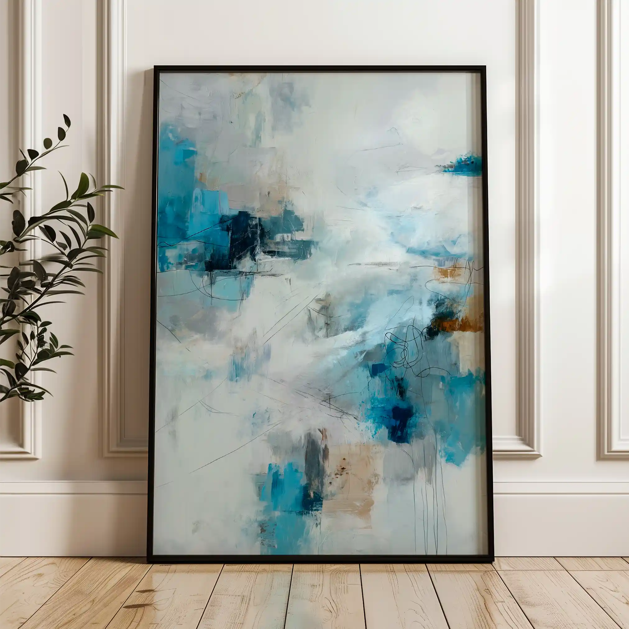 Abstract 1884 Canvas Art 60 x 40 cm / Stretched on hidden frame