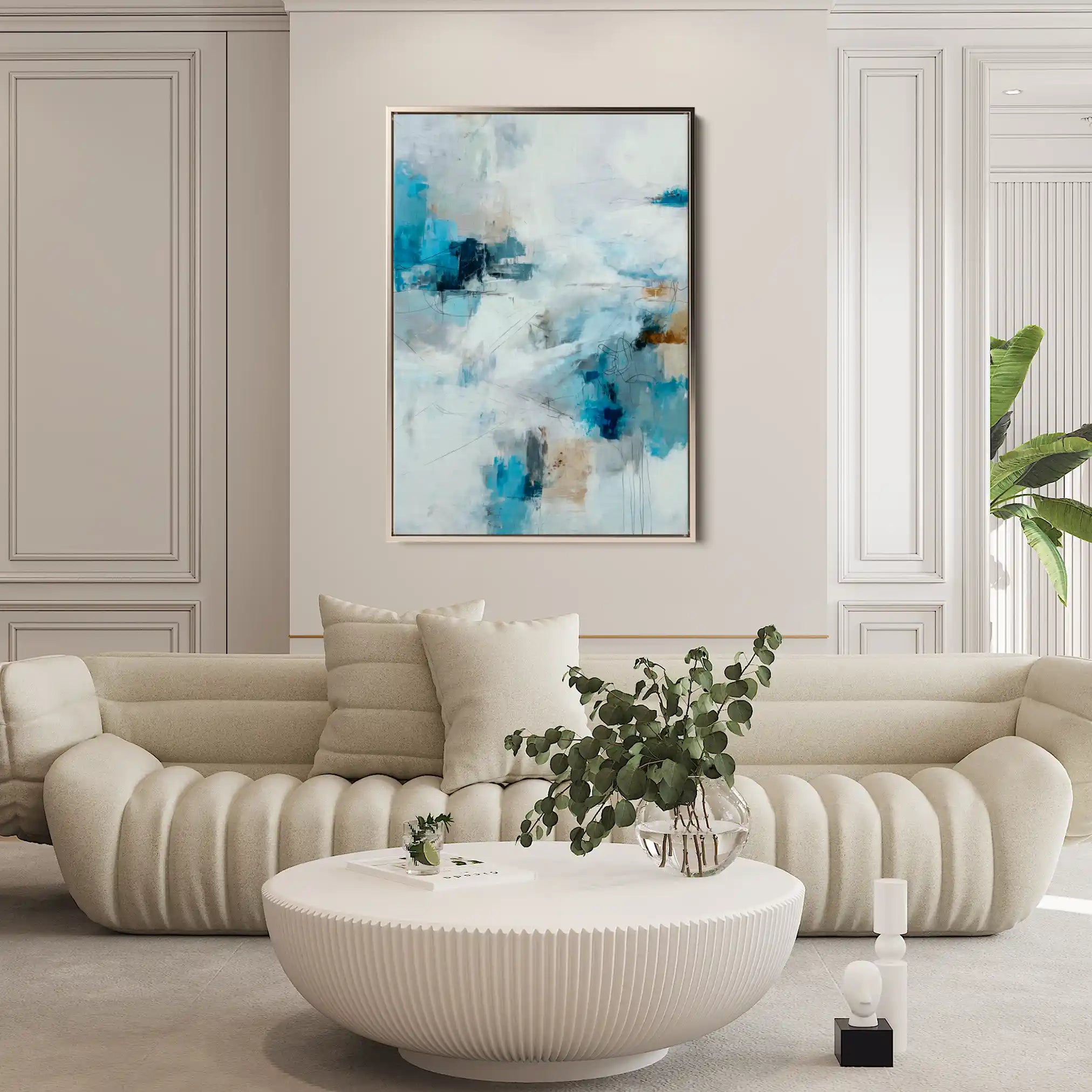 Abstract 1884 Canvas Art 60 x 40 cm / Stretched on hidden frame