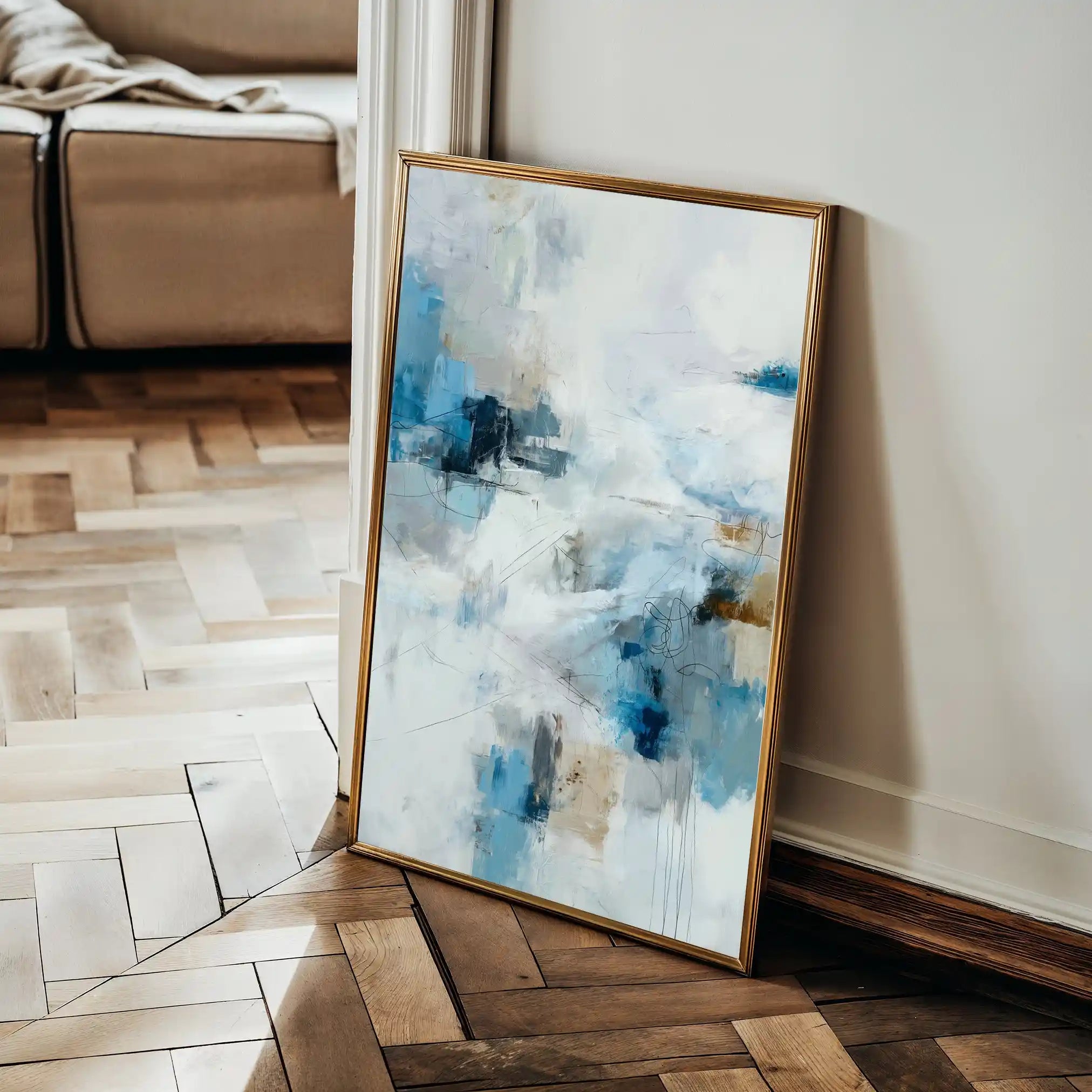 Abstract 1884 Canvas Art 60 x 40 cm / Stretched on hidden frame