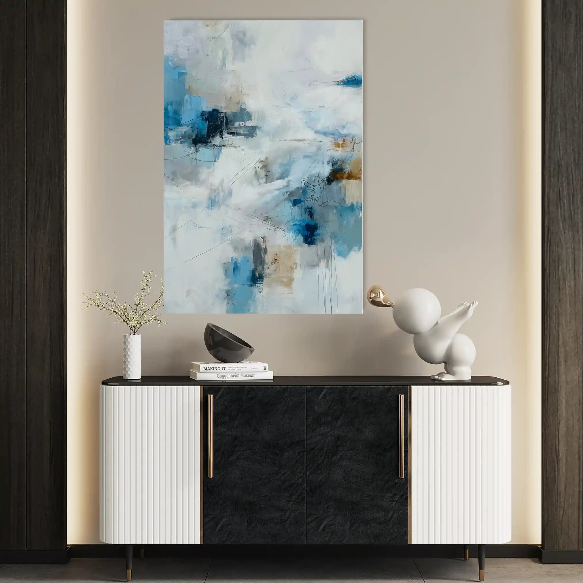 Abstract 1884 Canvas Art 60 x 40 cm / Stretched on hidden frame