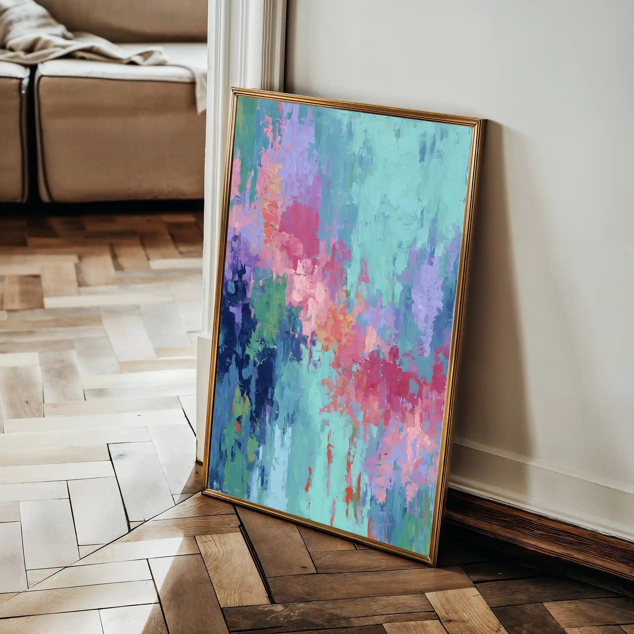 Abstract 1885 Canvas Art 60 x 40 cm / Stretched on hidden frame