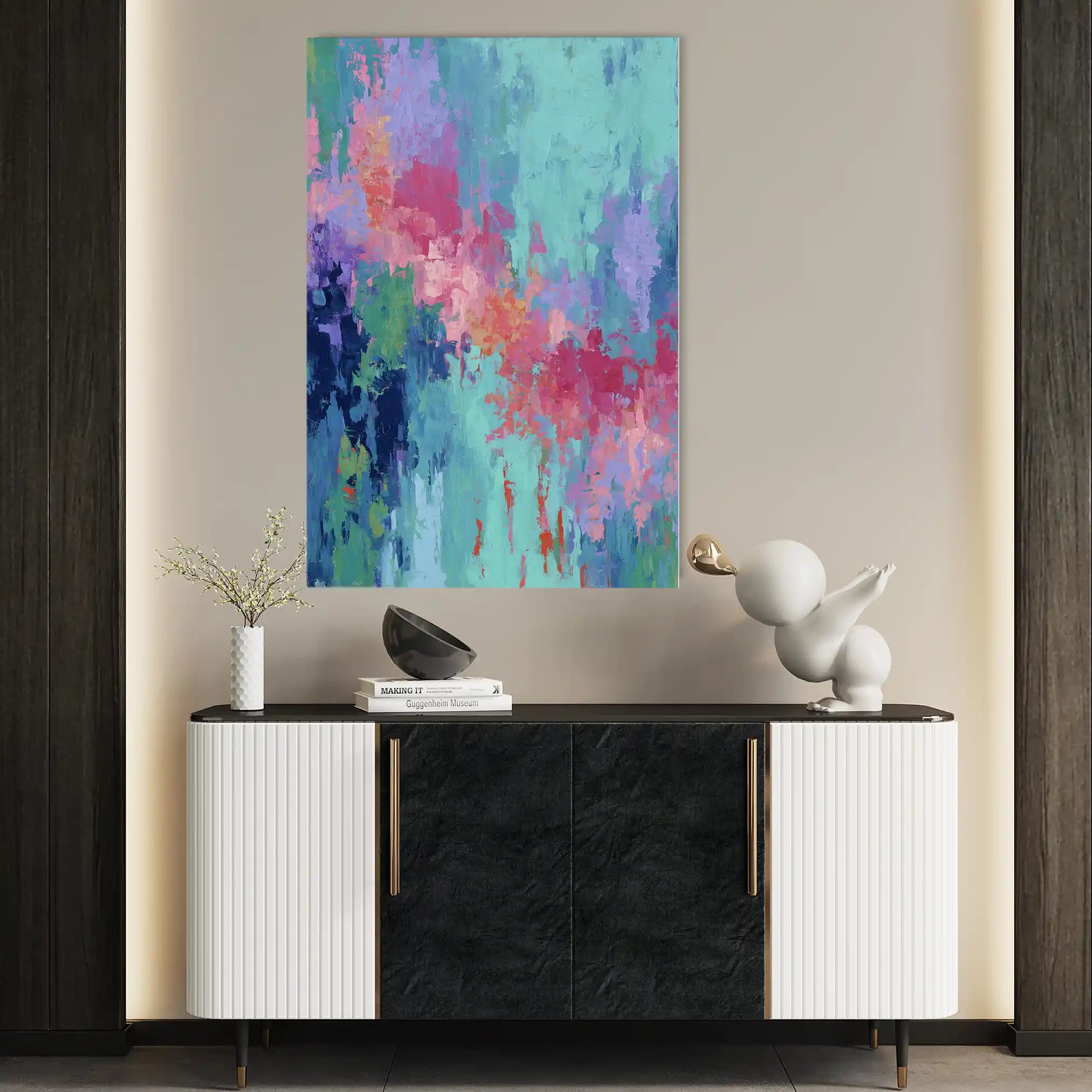 Abstract 1885 Canvas Art 60 x 40 cm / Stretched on hidden frame