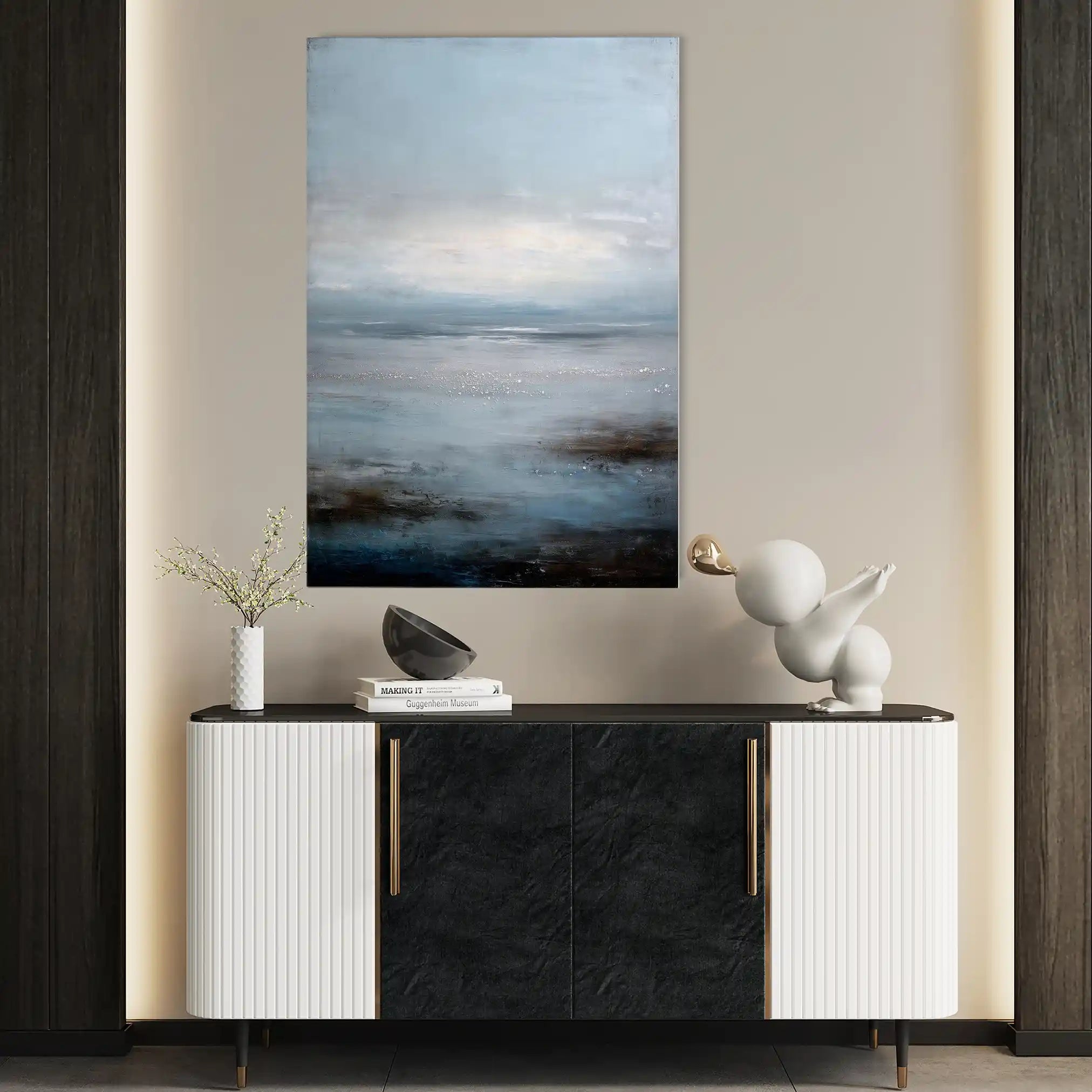 Abstract 1889 Canvas Art 60 x 40 cm / Stretched on hidden frame