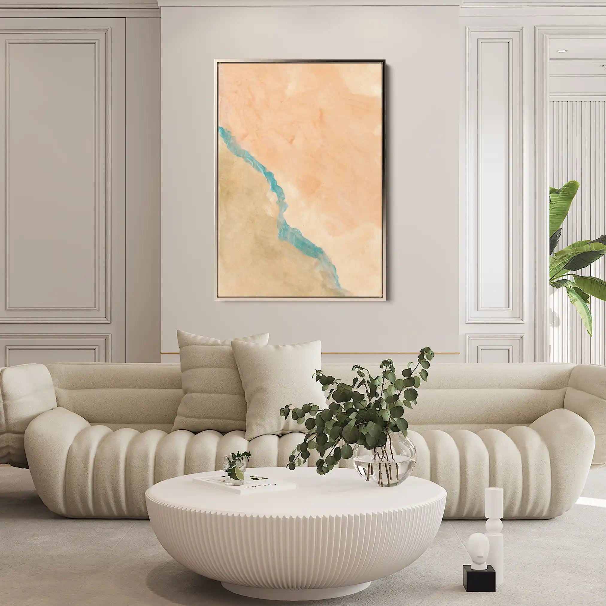 Abstract Canvas Wall Art WAD189-A 90 x 60 cm / Stretched on hidden frame