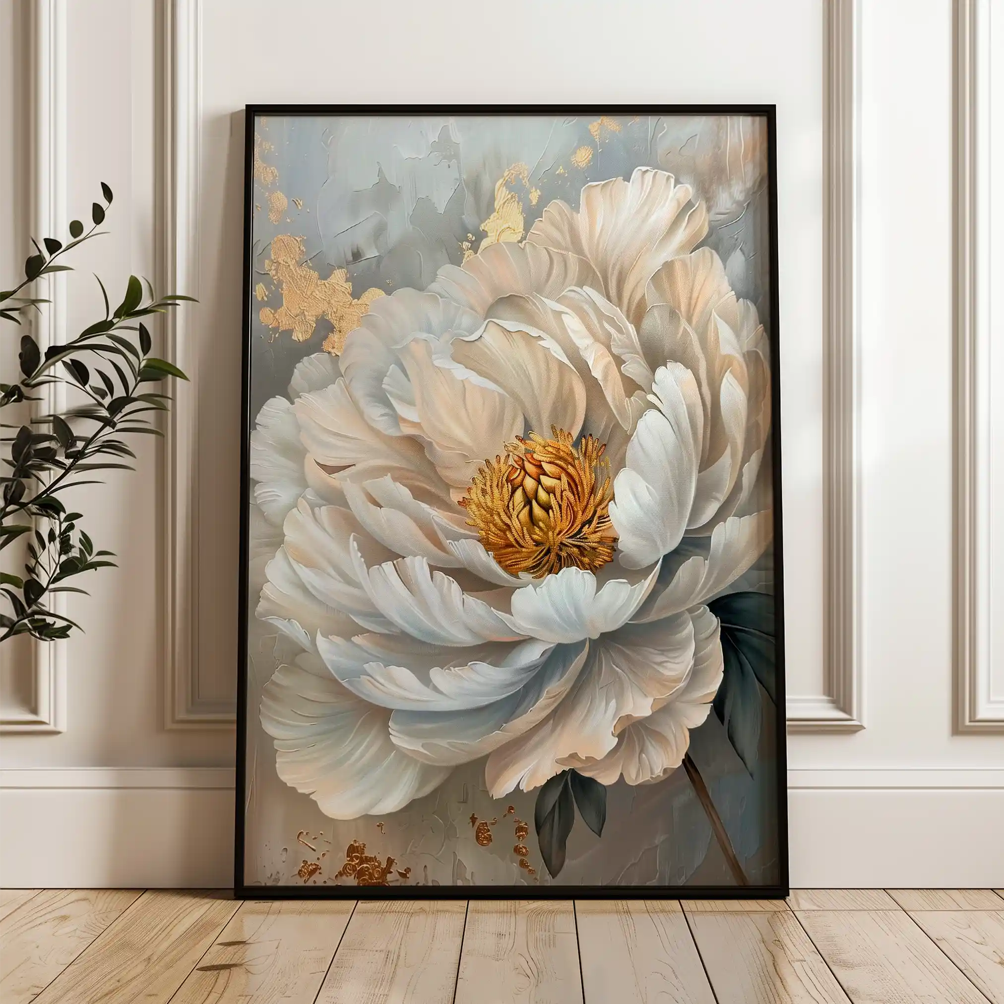Floral Canvas Wall Art WAD189-F 90 x 60 cm / Stretched on hidden frame