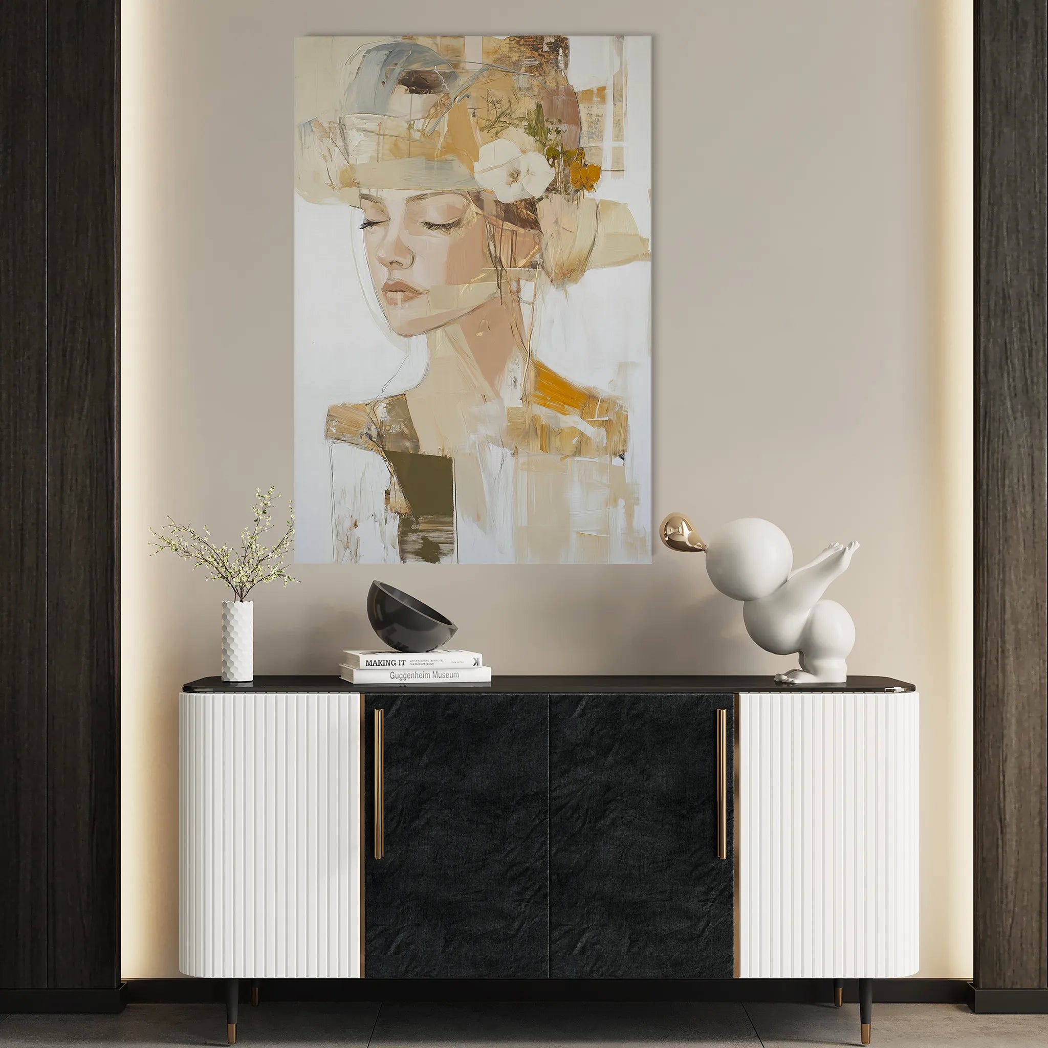 Portrait Canvas Wall Art WAD189-P 90 x 60 cm / Stretched on hidden frame