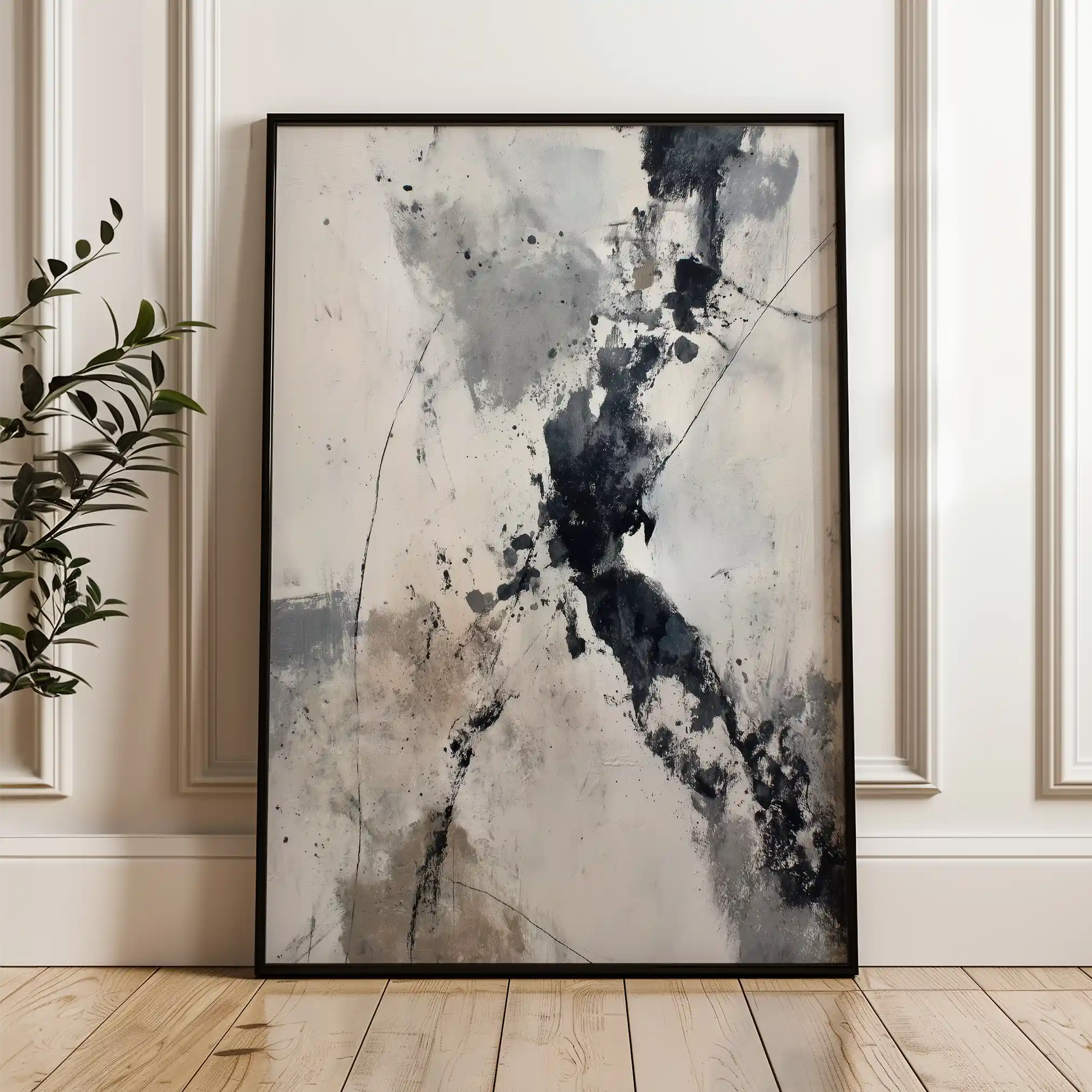 Abstract 1893 Canvas Art 60 x 40 cm / Stretched on hidden frame