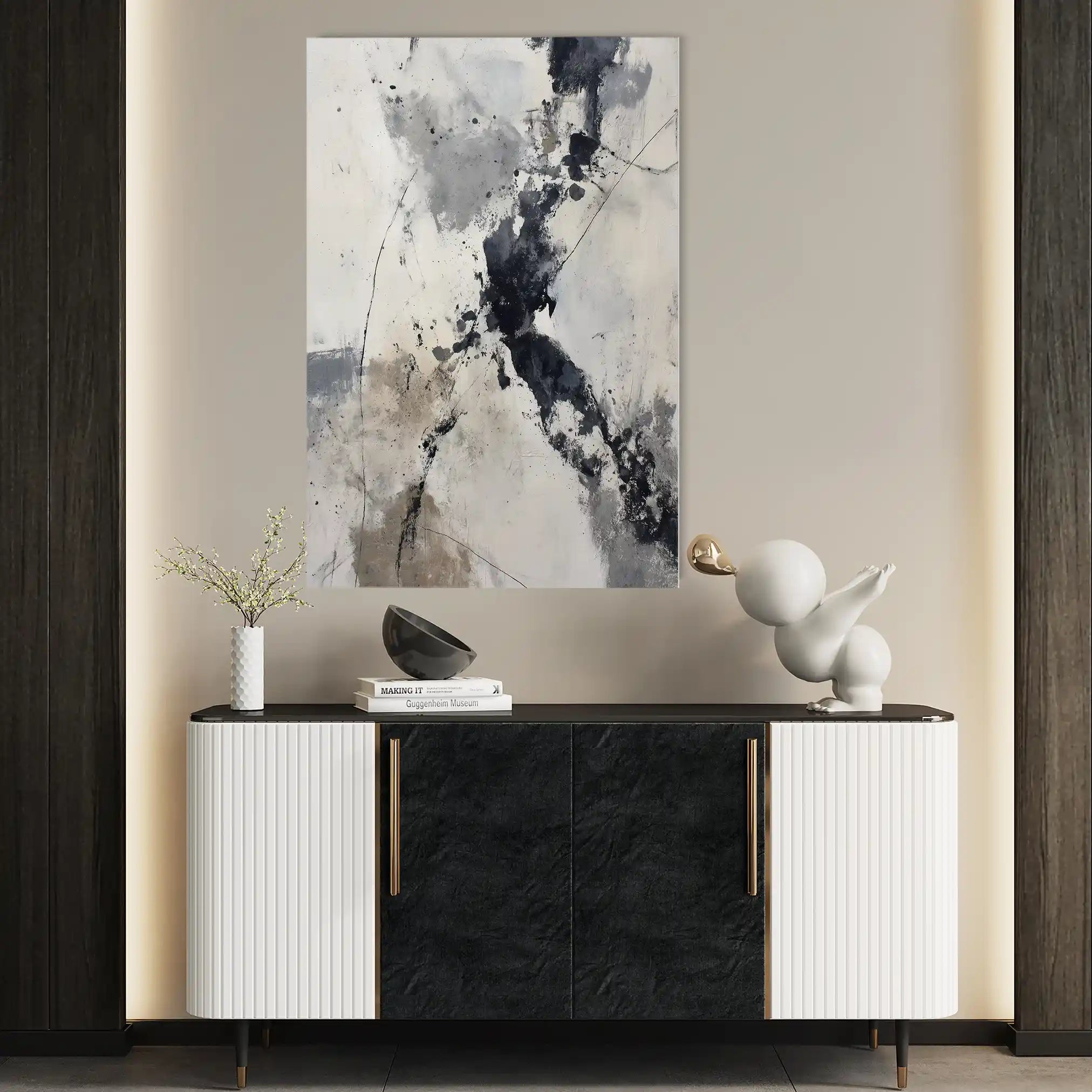 Abstract 1893 Canvas Art 60 x 40 cm / Stretched on hidden frame