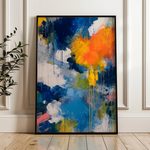Abstract 1898 Canvas Art 60 x 40 cm / Stretched on hidden frame