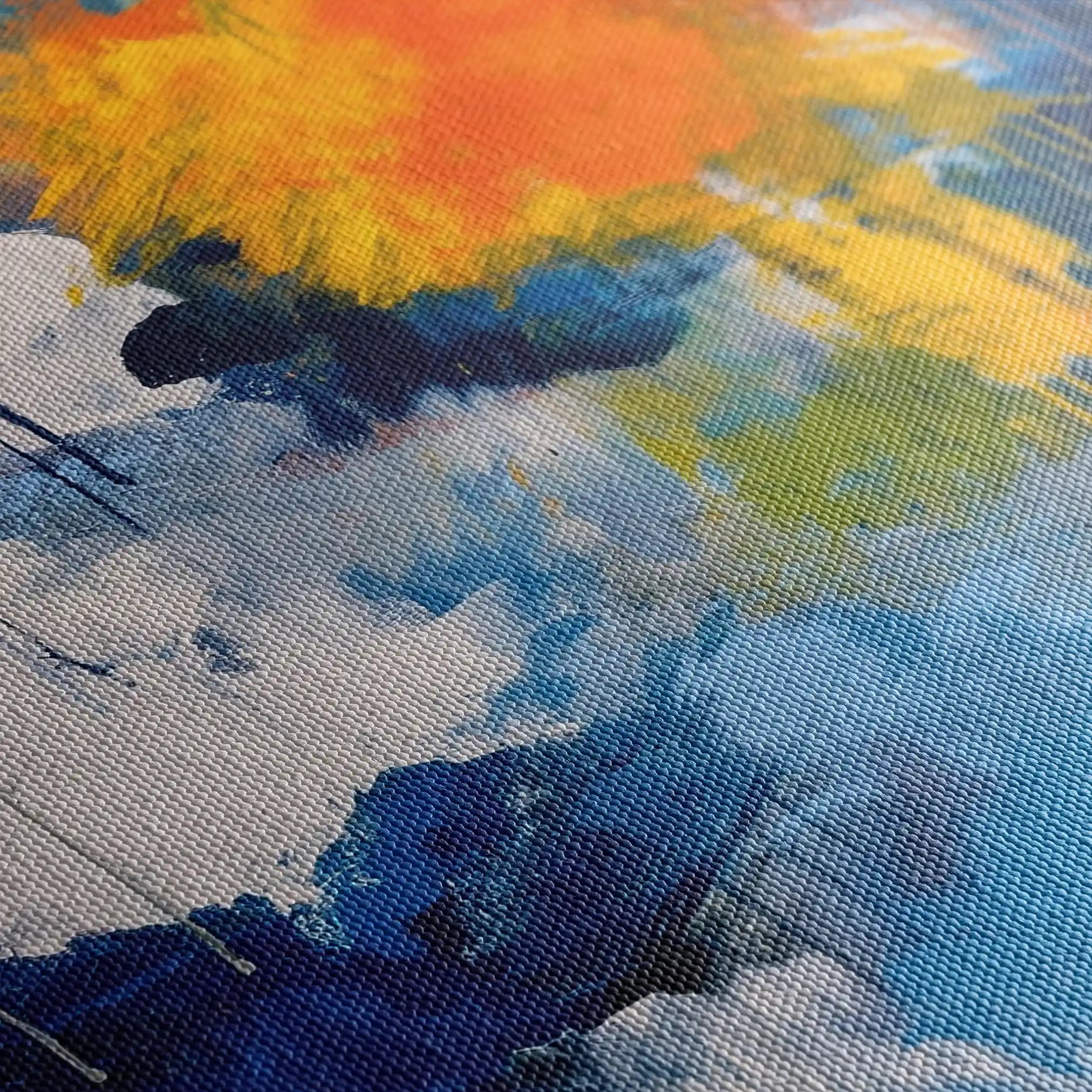 Abstract 1898 Canvas Art 60 x 40 cm / Stretched on hidden frame