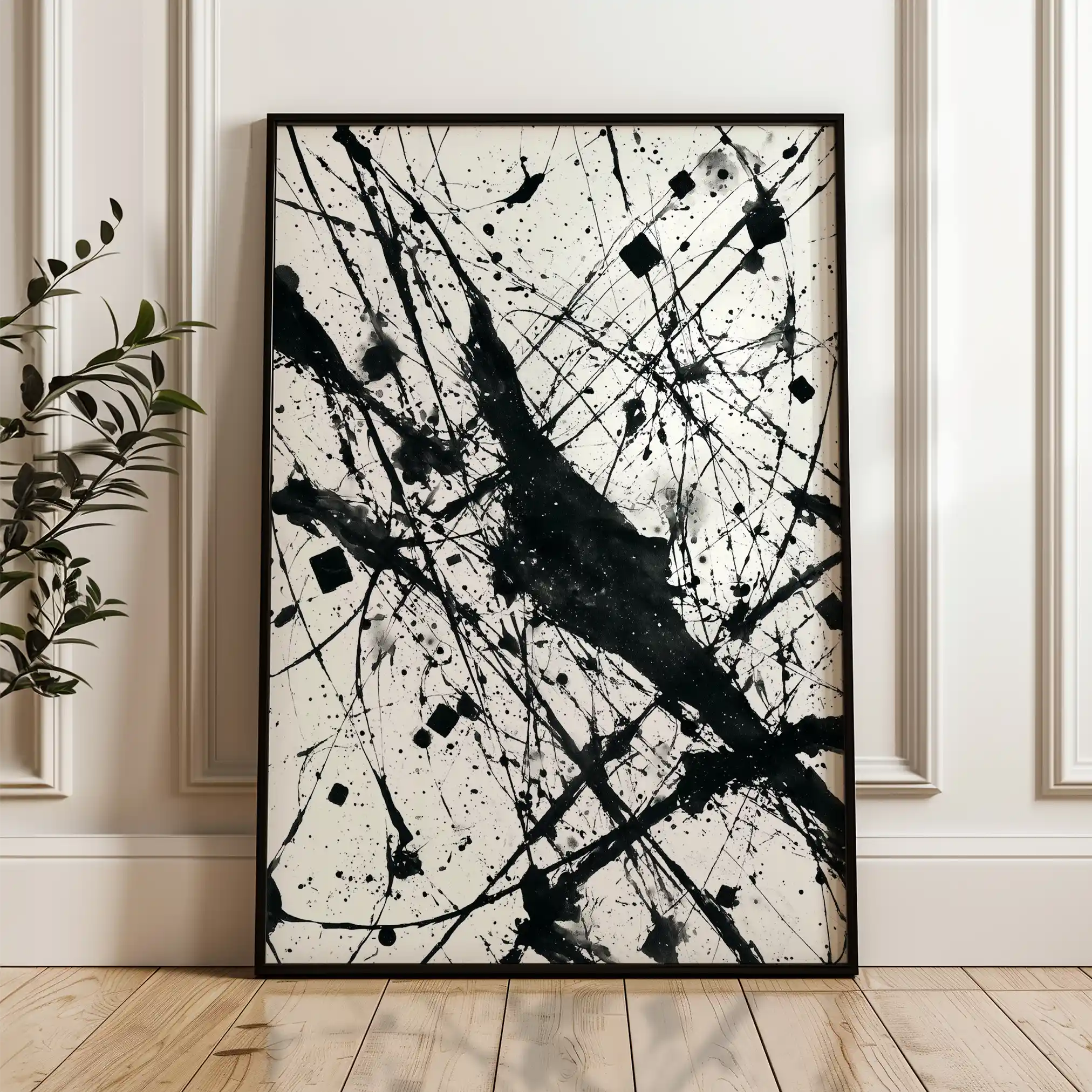 Abstract 1899 Canvas Art 60 x 40 cm / Stretched on hidden frame