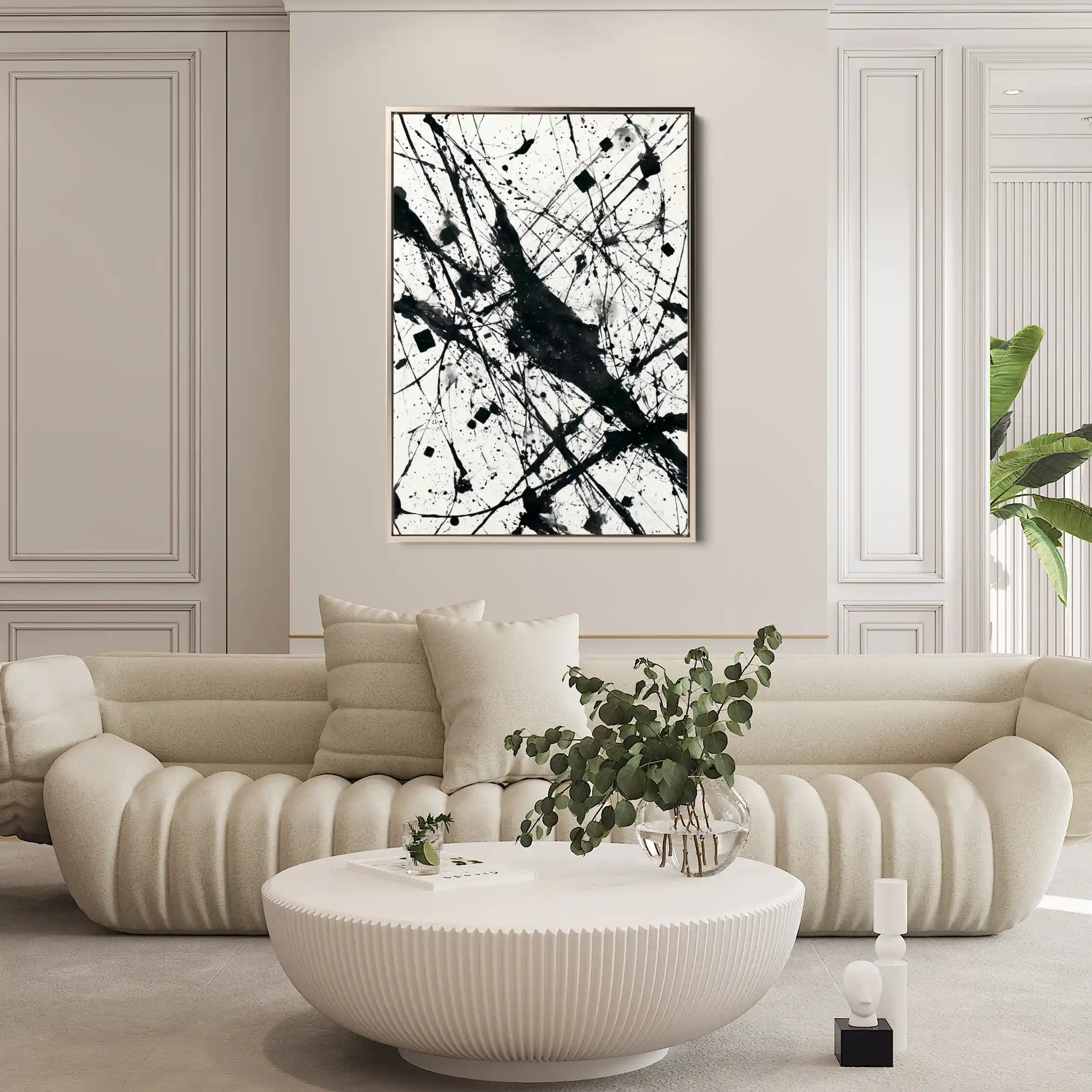 Abstract 1899 Canvas Art 60 x 40 cm / Stretched on hidden frame