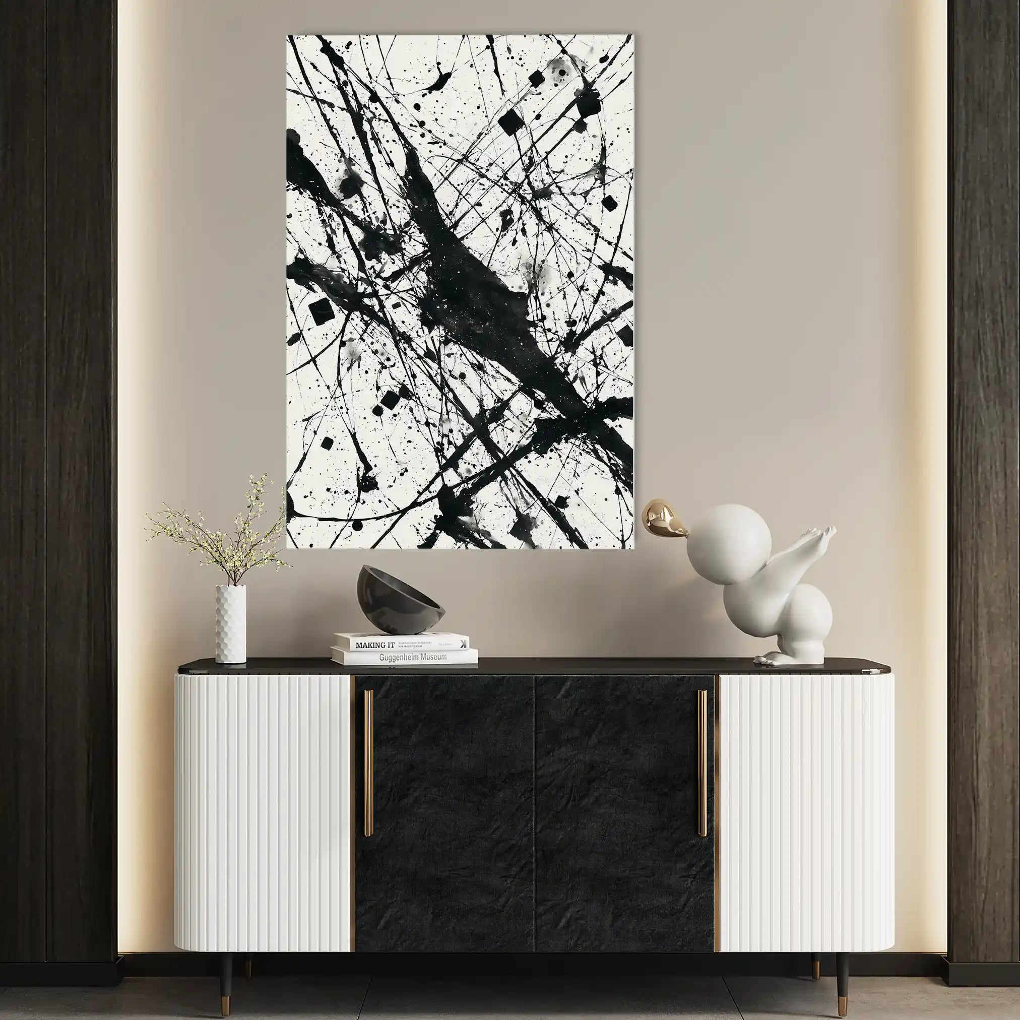 Abstract 1899 Canvas Art 60 x 40 cm / Stretched on hidden frame