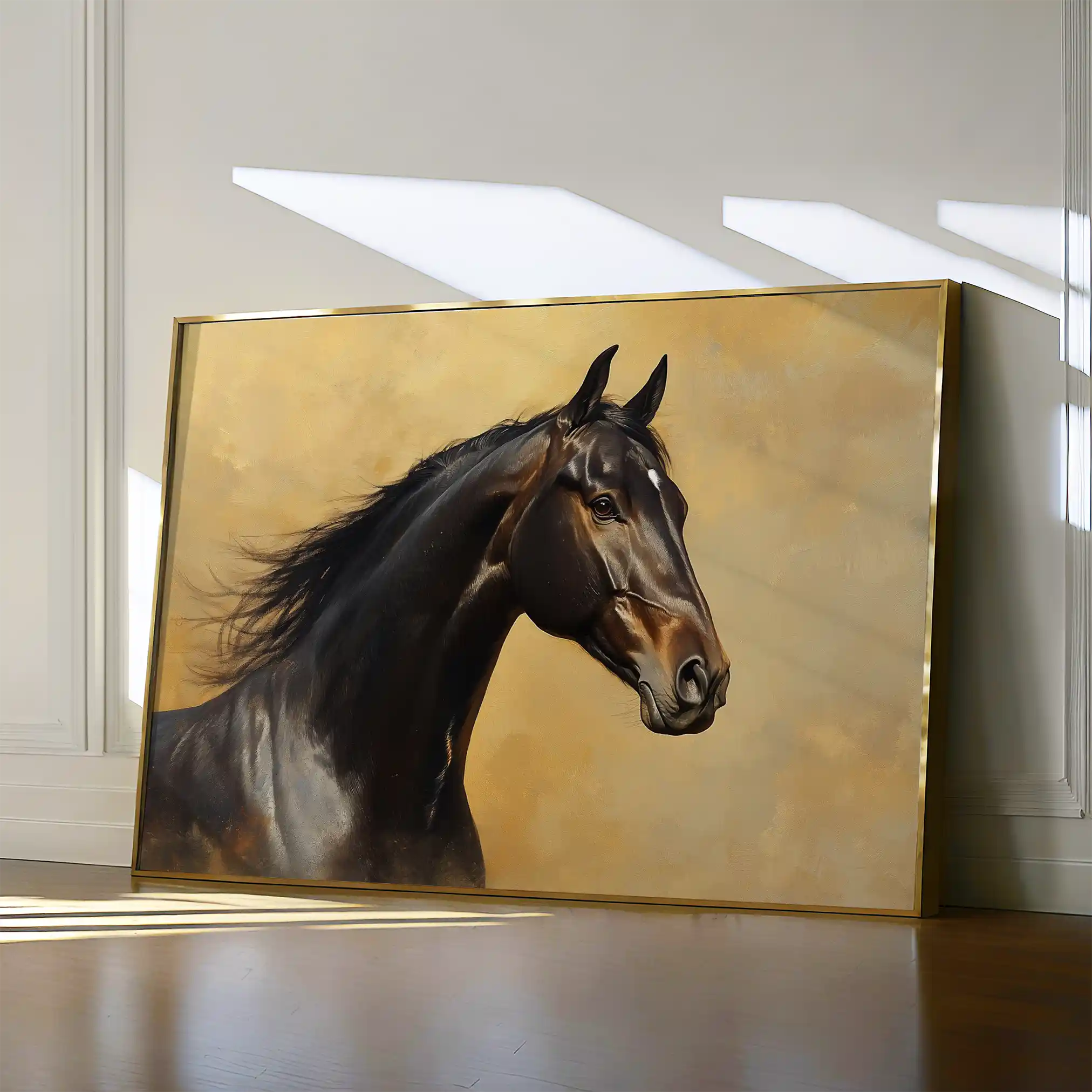 Horses 190 Canvas Art 90 x 60 cm / Stretched on hidden frame