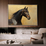 Horses 190 Canvas Art 90 x 60 cm / Stretched on hidden frame