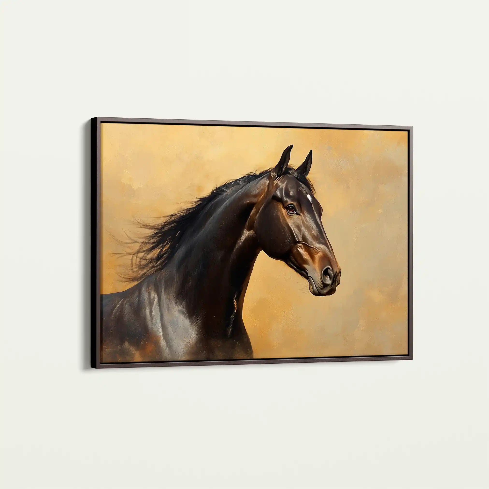 Horses 190 Canvas Art 90 x 60 cm / Stretched on hidden frame