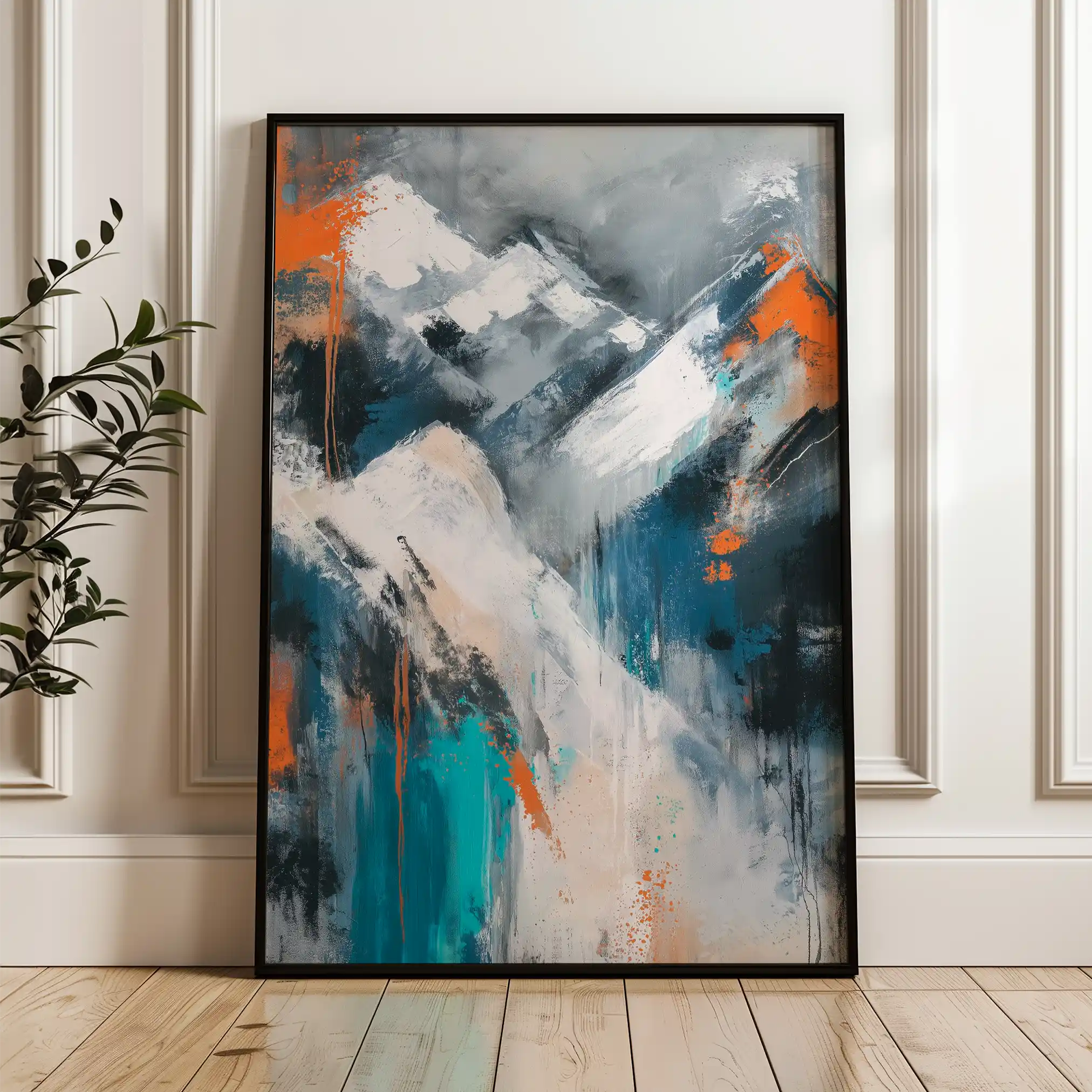 Abstract 1900 Canvas Art 60 x 40 cm / Stretched on hidden frame