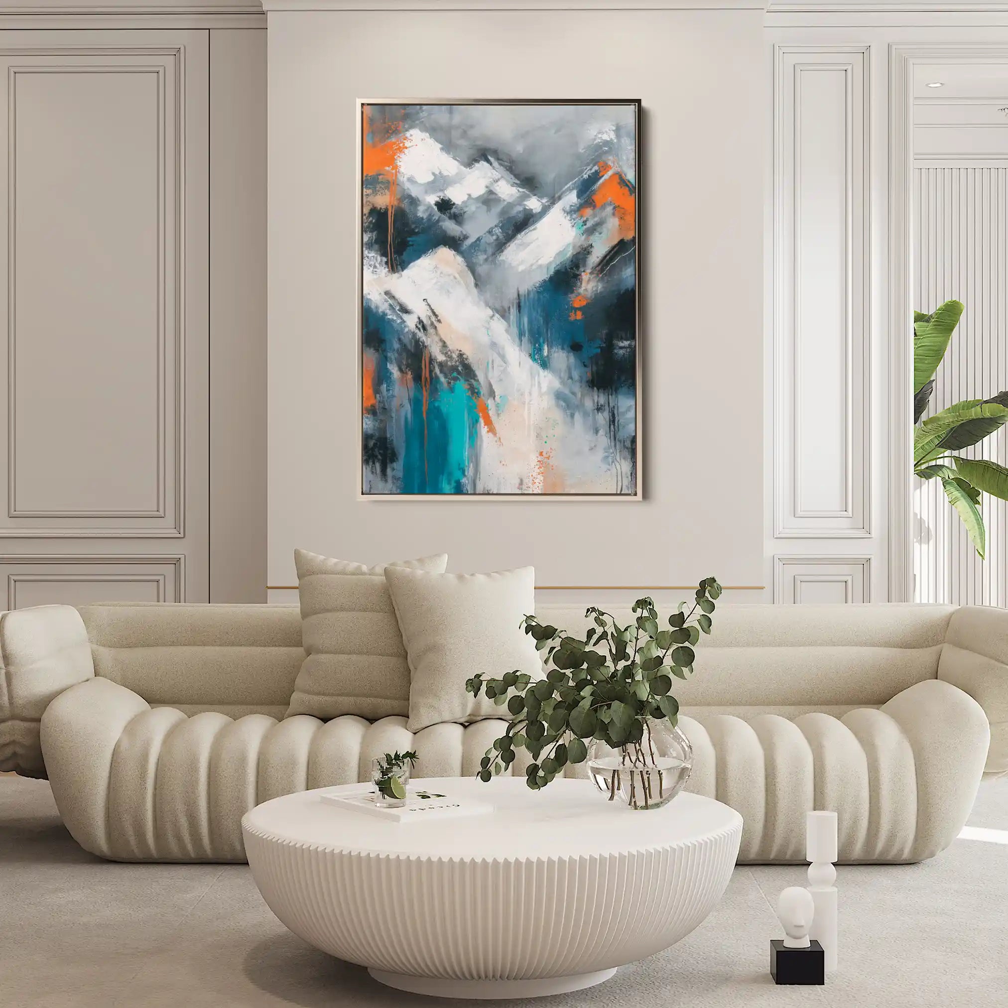 Abstract 1900 Canvas Art 60 x 40 cm / Stretched on hidden frame