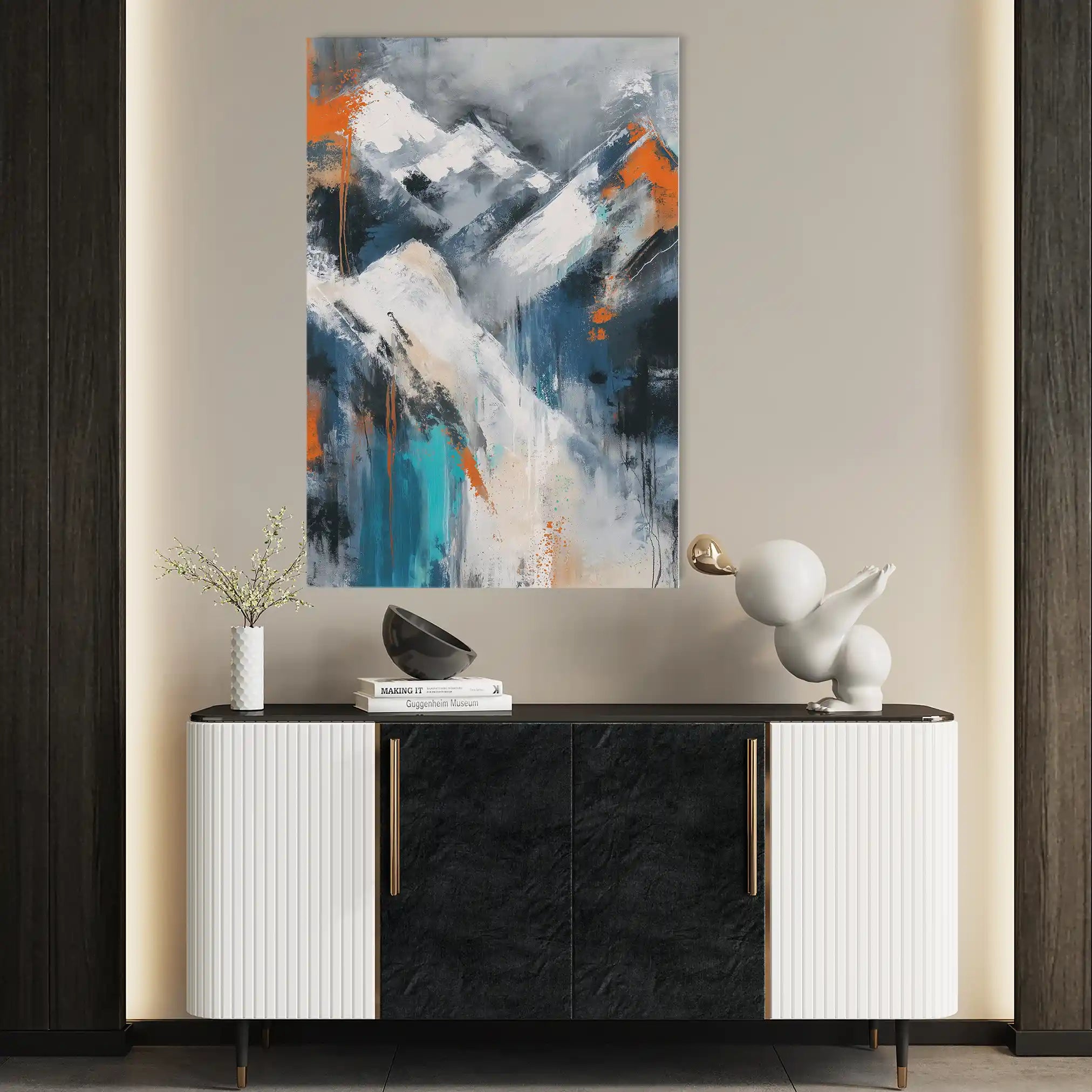 Abstract 1900 Canvas Art 60 x 40 cm / Stretched on hidden frame