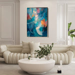 Abstract 1909 Canvas Art 60 x 40 cm / Stretched on hidden frame
