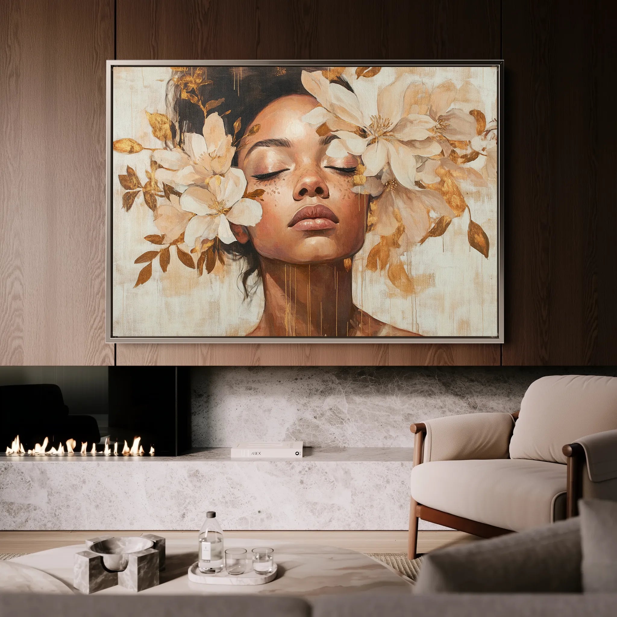 Portrait Canvas Wall Art WAD191-P 90 x 60 cm / Stretched on hidden frame