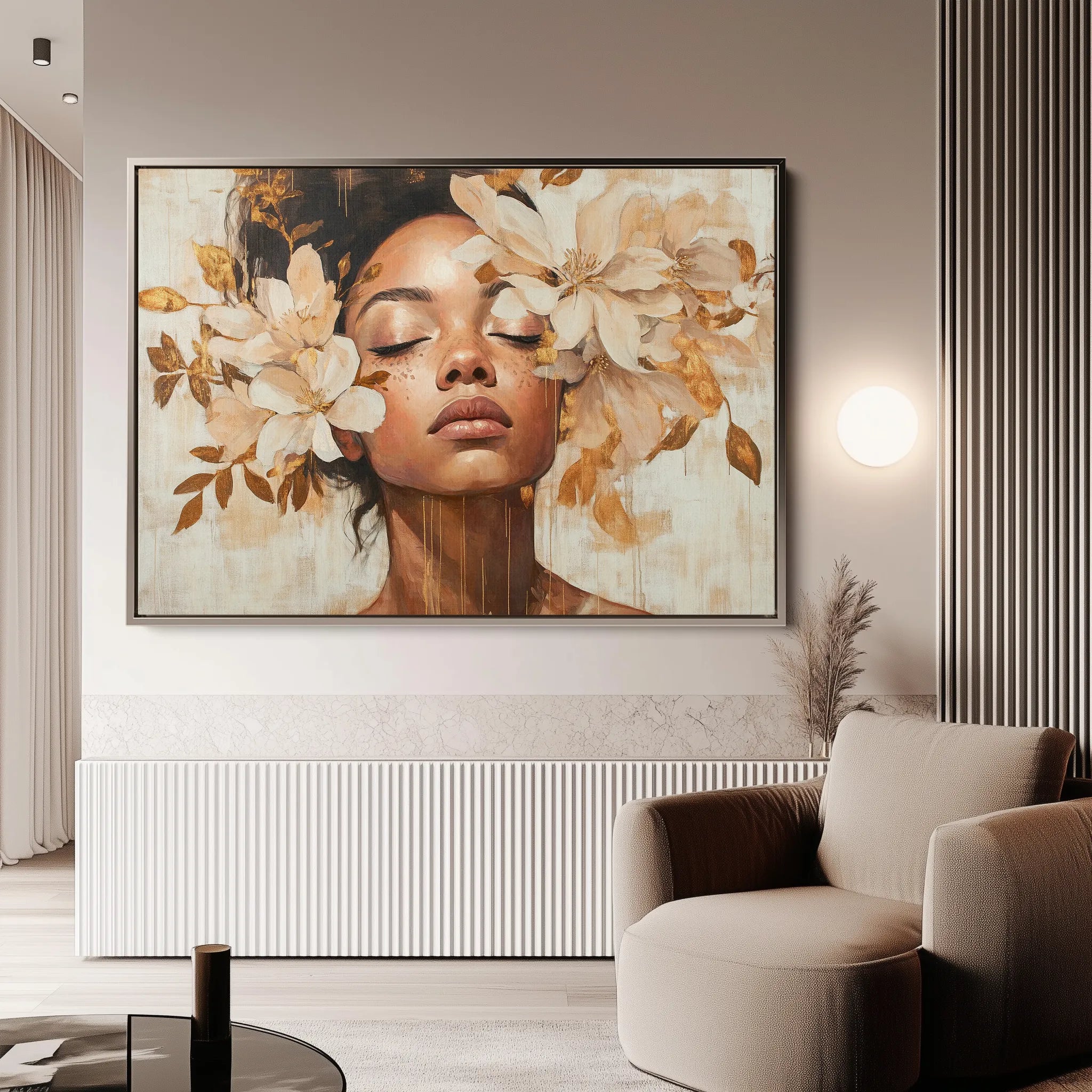 Portrait Canvas Wall Art WAD191-P 90 x 60 cm / Stretched on hidden frame
