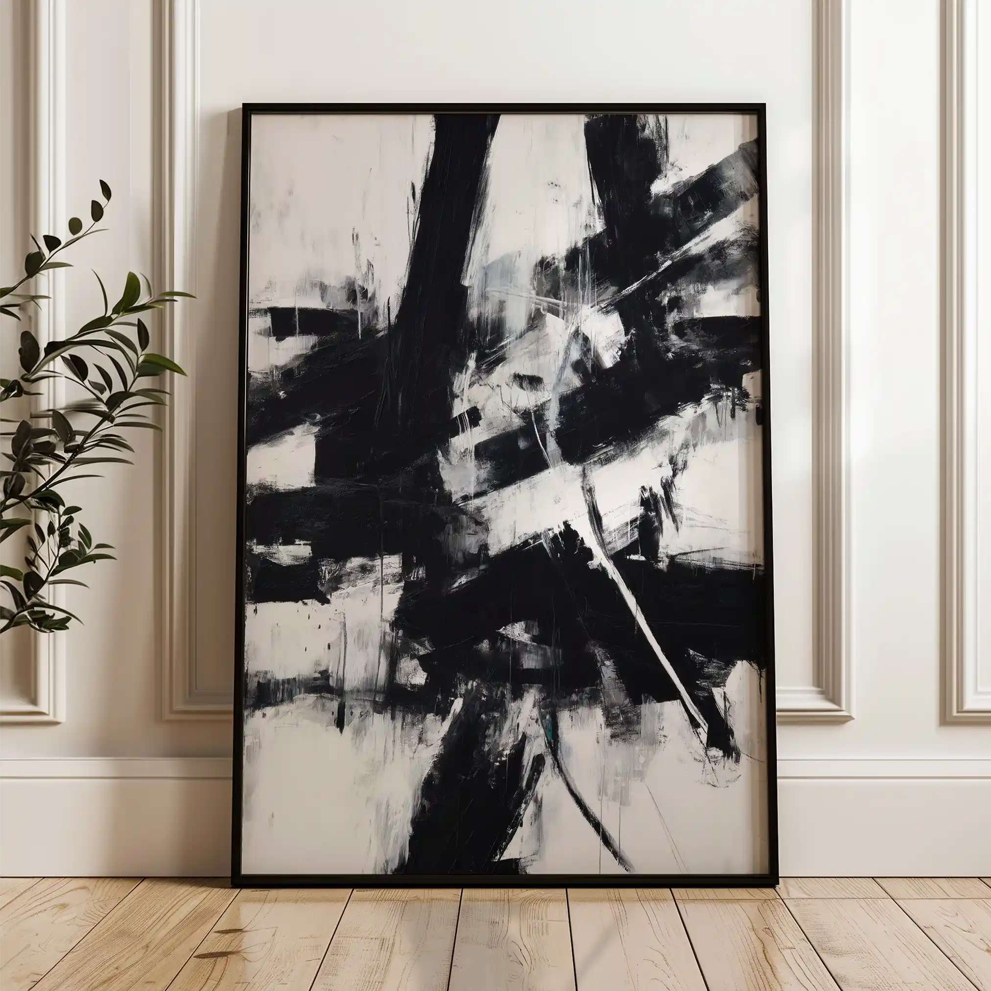 Abstract 1910 Canvas Art 60 x 40 cm / Stretched on hidden frame