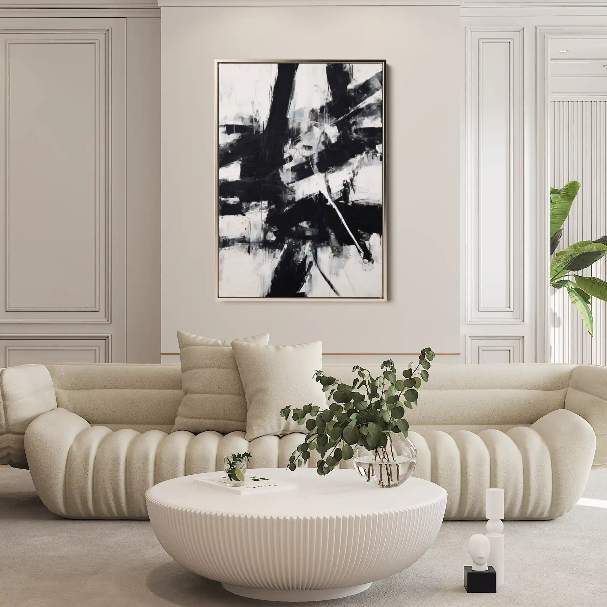 Abstract 1910 Canvas Art 60 x 40 cm / Stretched on hidden frame