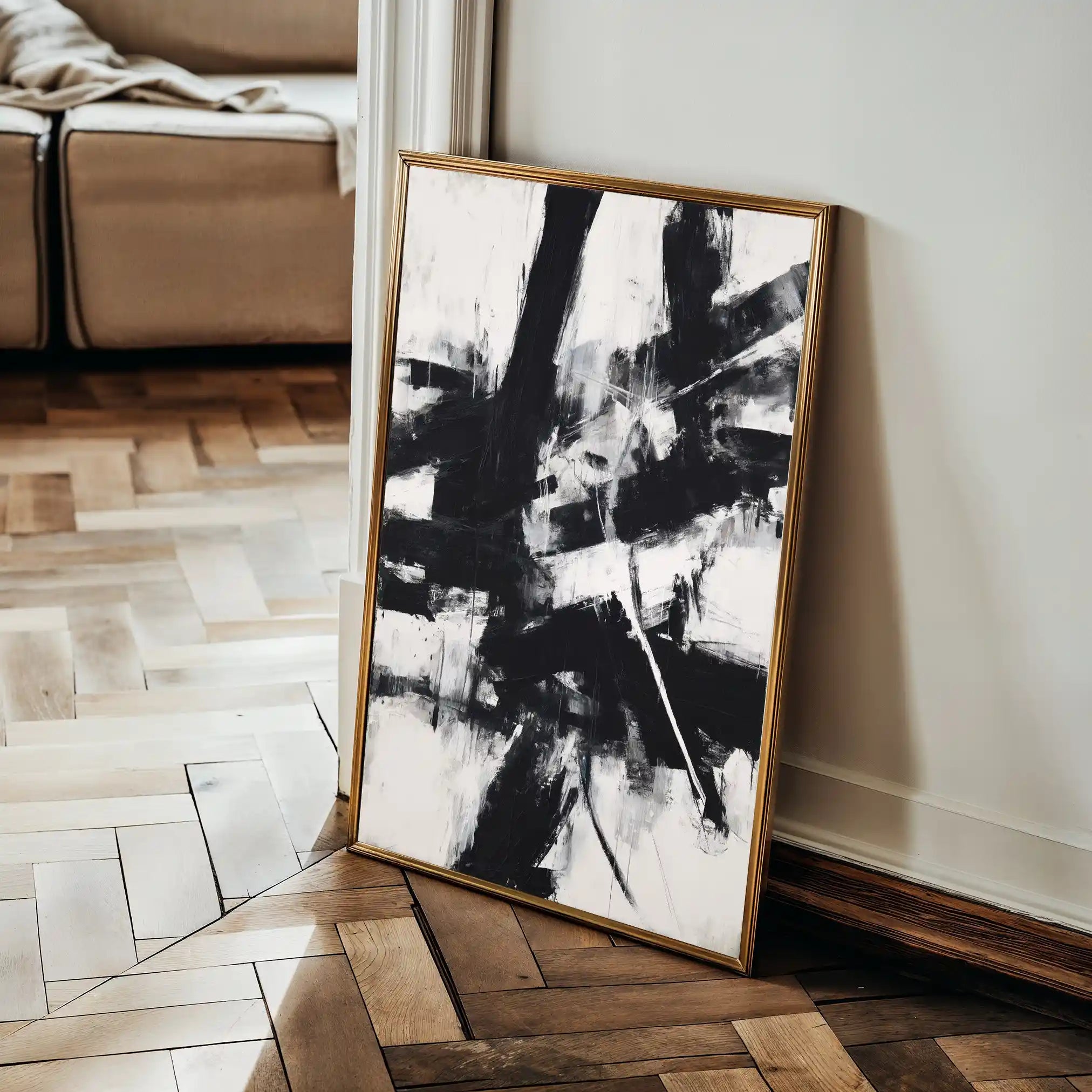 Abstract 1910 Canvas Art 60 x 40 cm / Stretched on hidden frame
