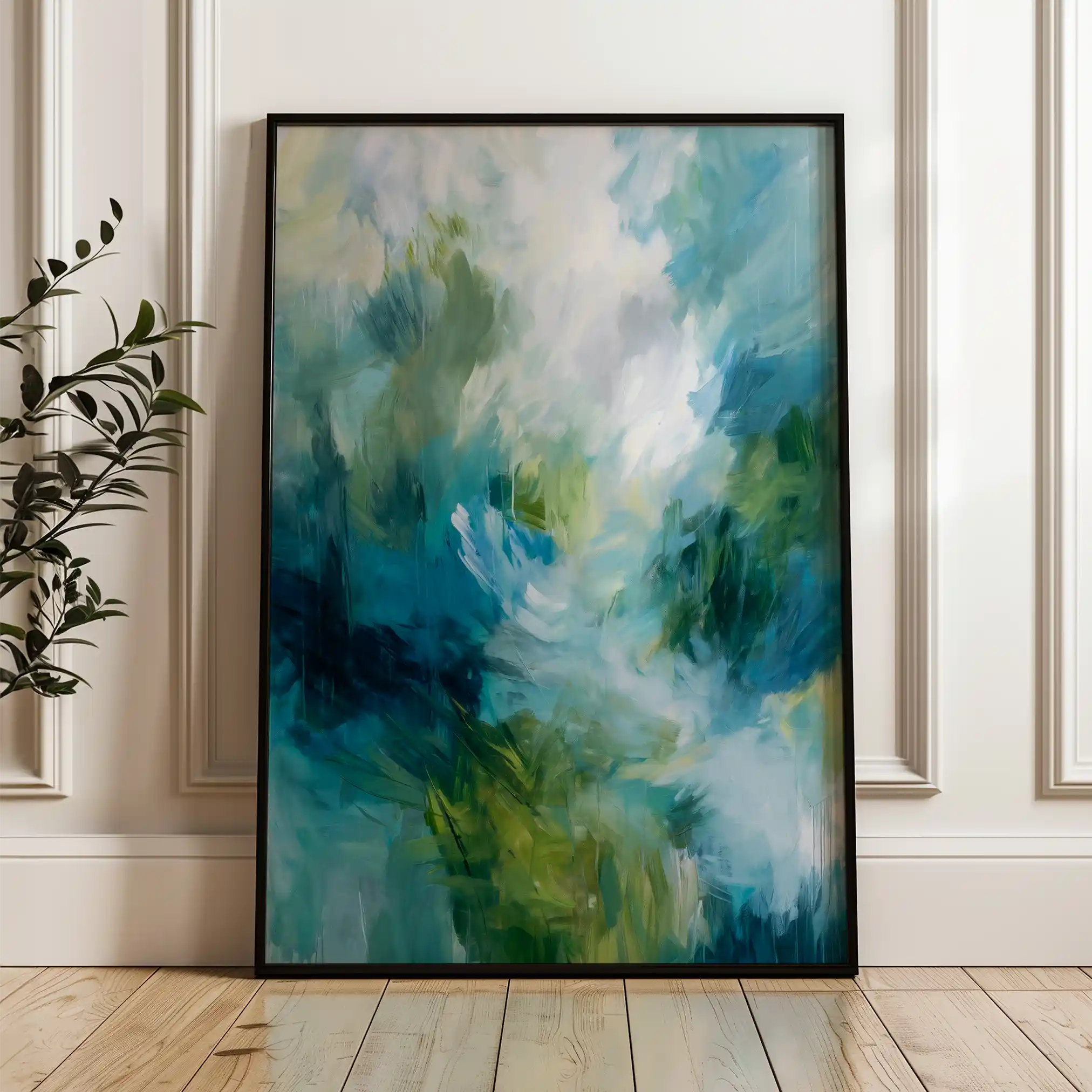 Abstract 1913 Canvas Art 60 x 40 cm / Stretched on hidden frame