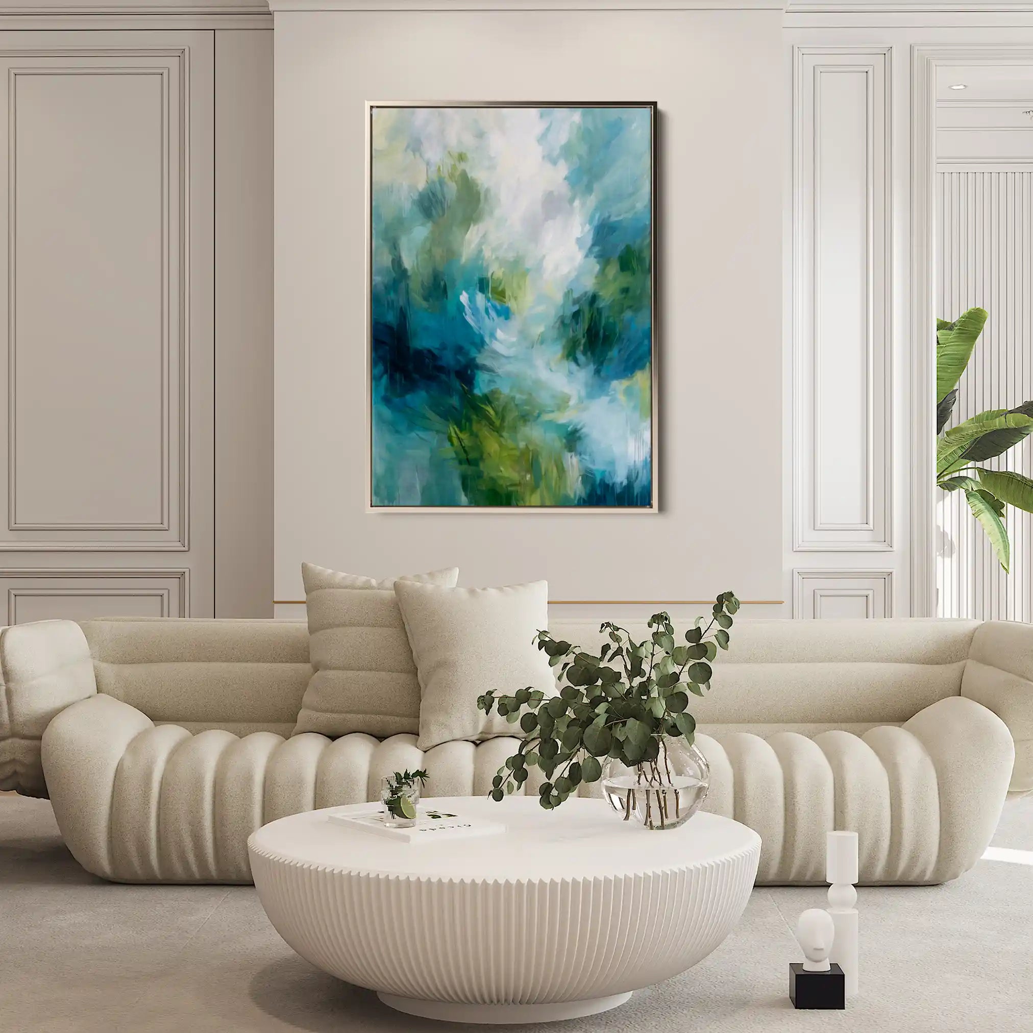 Abstract 1913 Canvas Art 60 x 40 cm / Stretched on hidden frame