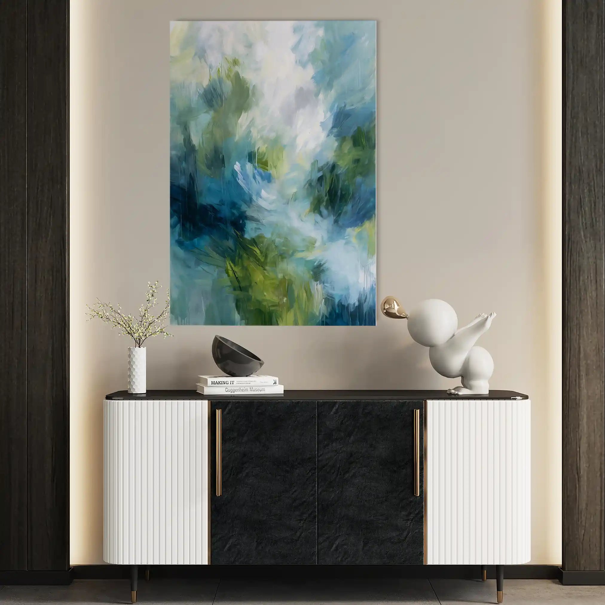 Abstract 1913 Canvas Art 60 x 40 cm / Stretched on hidden frame