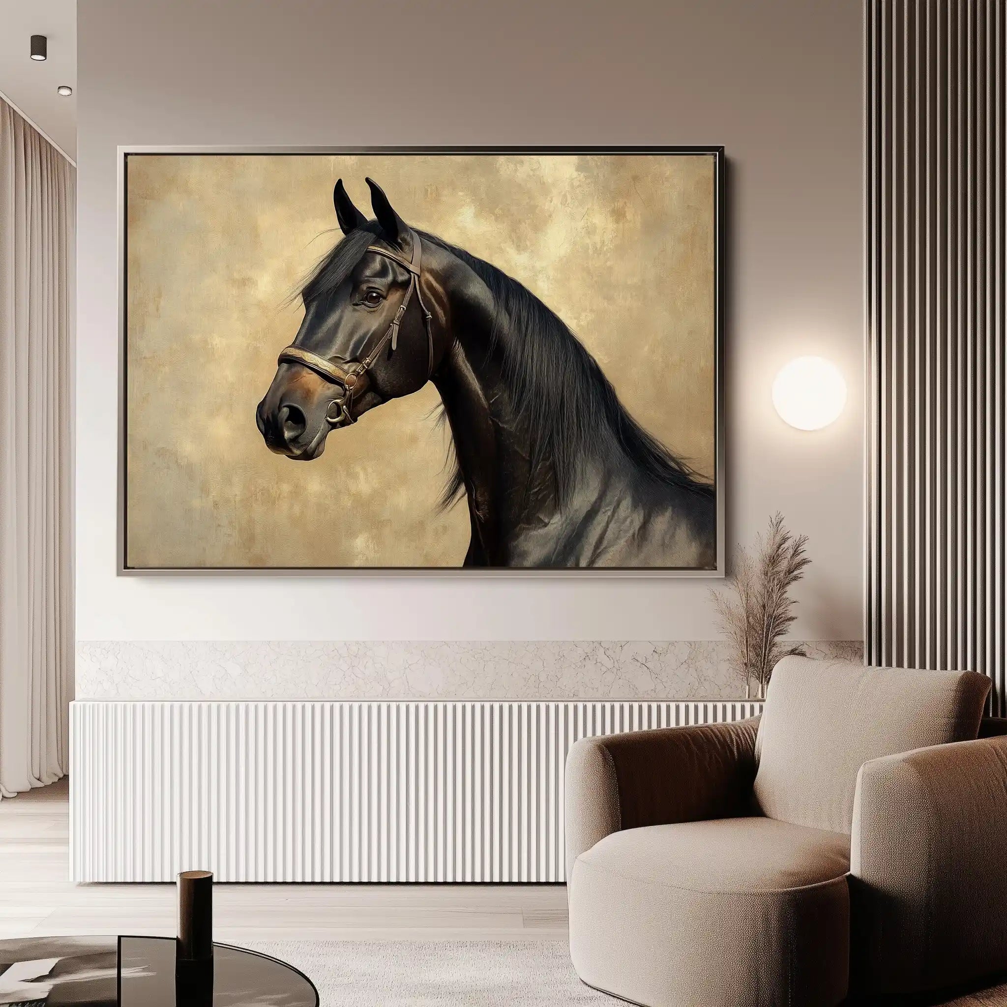 Horses 192 Canvas Art 90 x 60 cm / Stretched on hidden frame