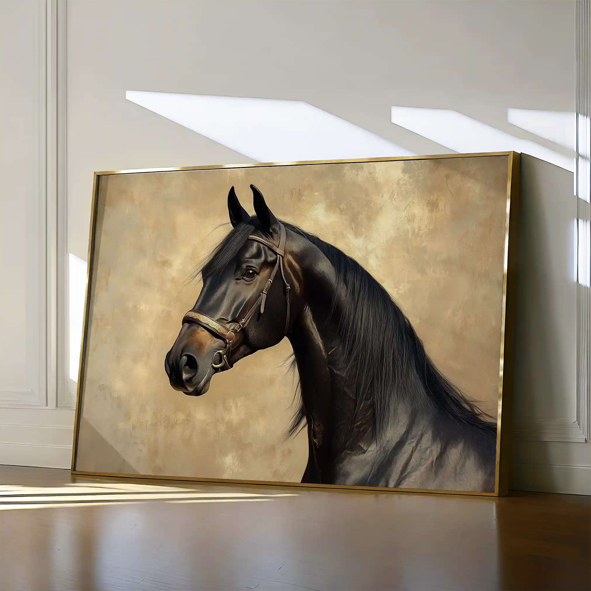 Horses 192 Canvas Art 90 x 60 cm / Stretched on hidden frame