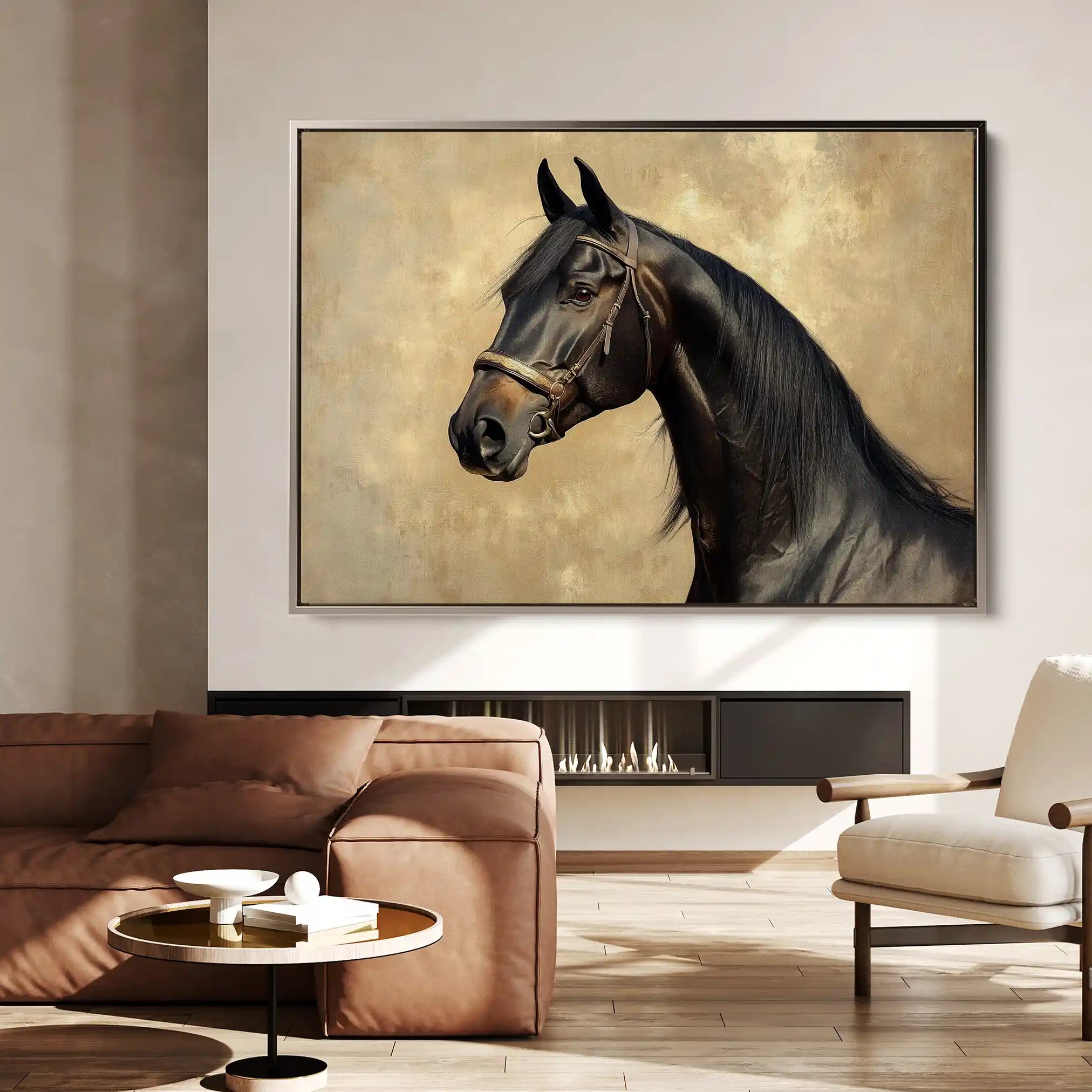 Horses 192 Canvas Art 90 x 60 cm / Stretched on hidden frame