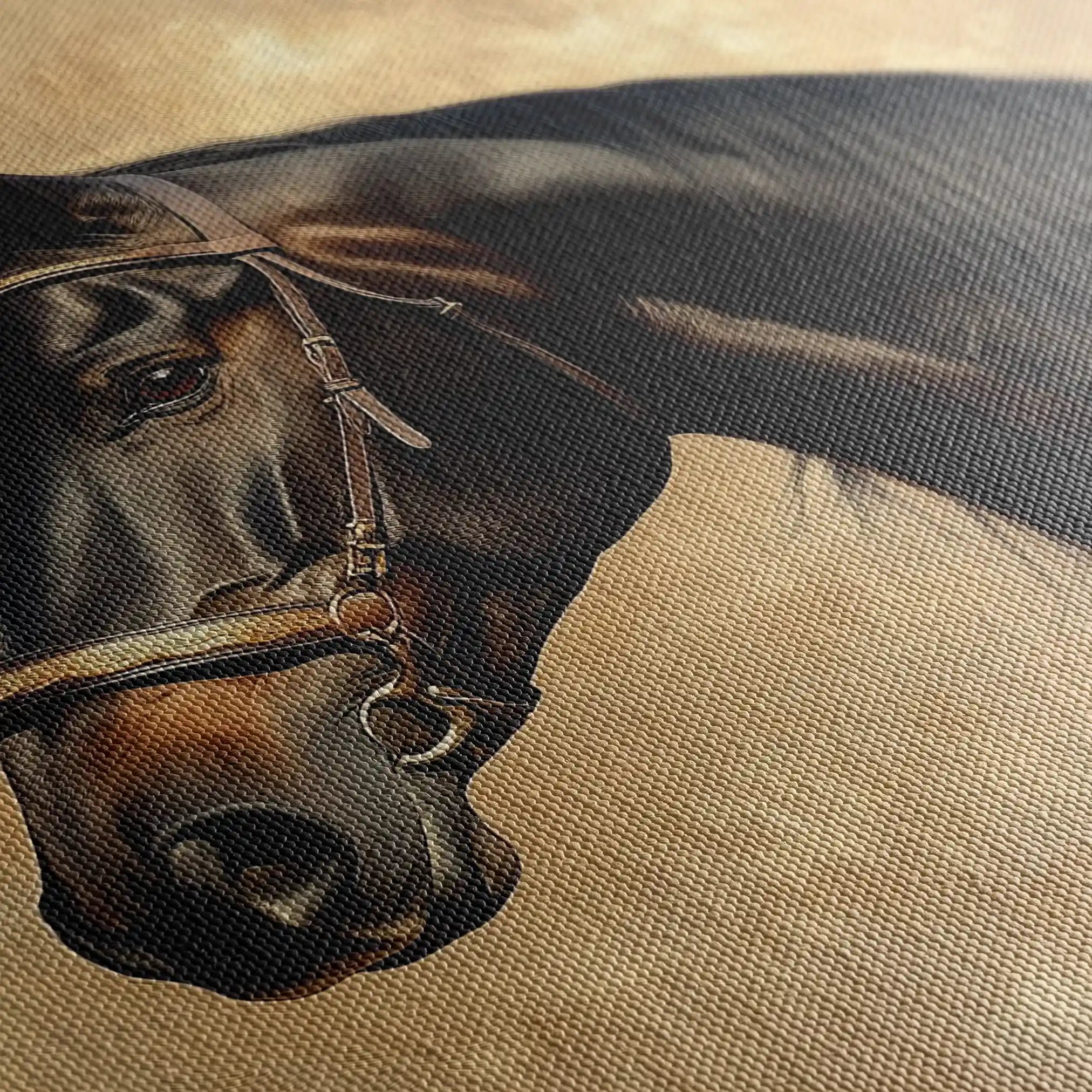 Horses 192 Canvas Art 90 x 60 cm / Stretched on hidden frame