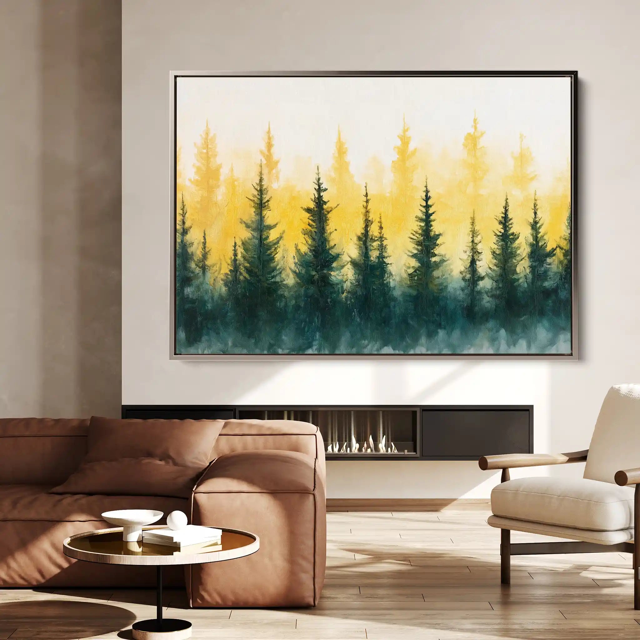 Landscape 192 Canvas Art 90 x 60 cm / Stretched on hidden frame