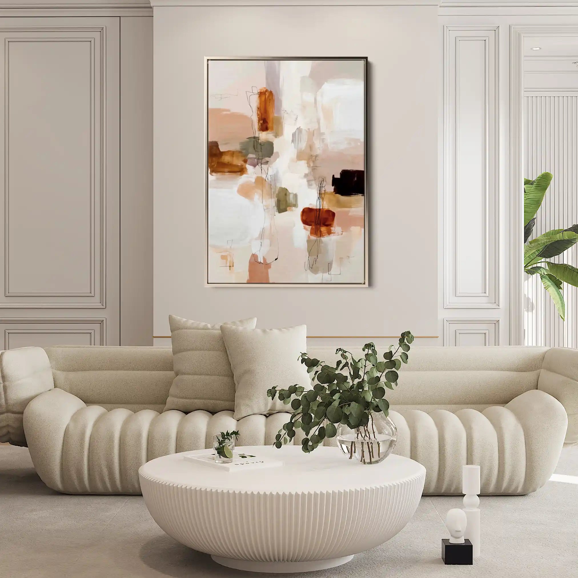 Abstract 1926 Canvas Art 60 x 40 cm / Stretched on hidden frame