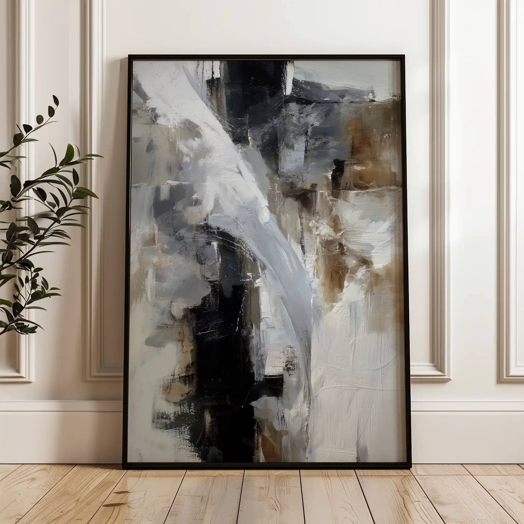 Abstract 1929 Canvas Art 60 x 40 cm / Stretched on hidden frame