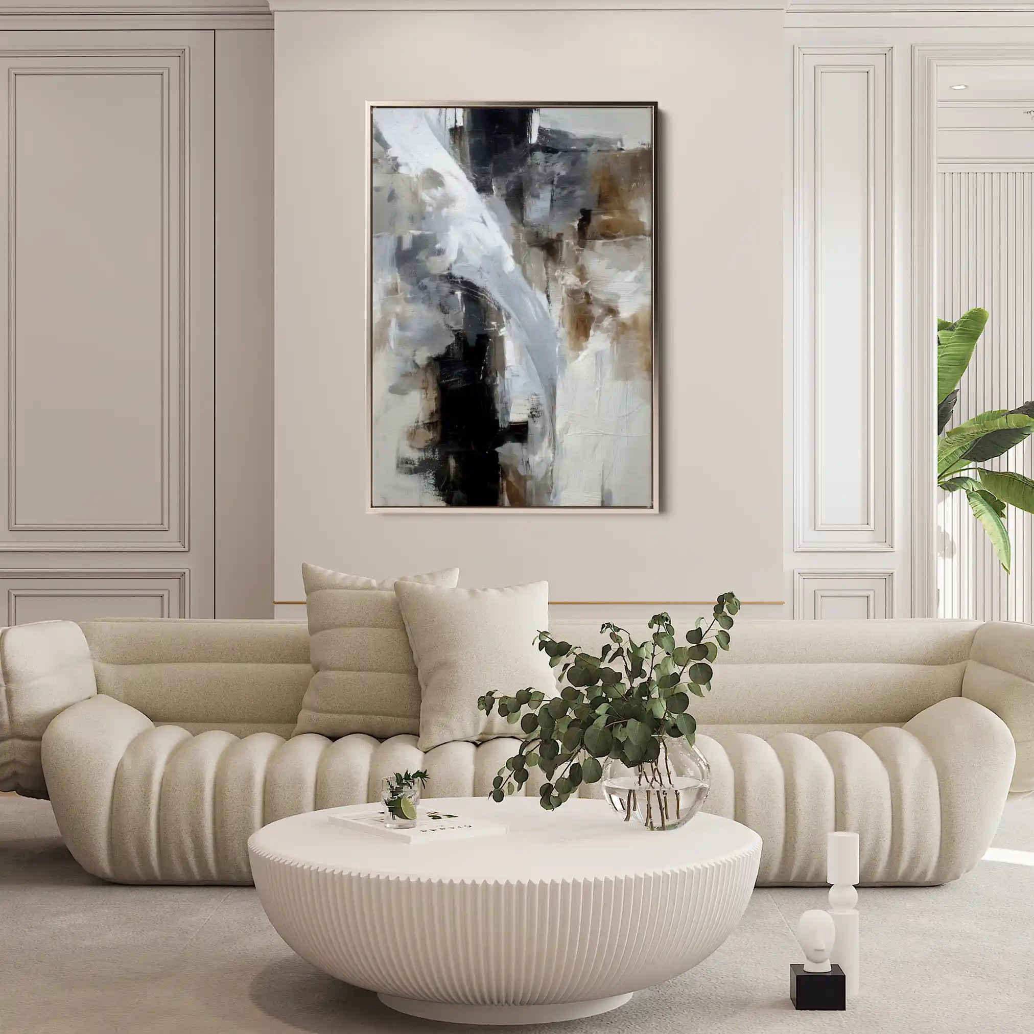 Abstract 1929 Canvas Art 60 x 40 cm / Stretched on hidden frame