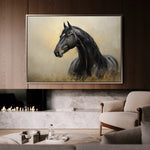 Horses 193 Canvas Art 90 x 60 cm / Stretched on hidden frame