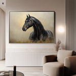 Horses 193 Canvas Art 90 x 60 cm / Stretched on hidden frame